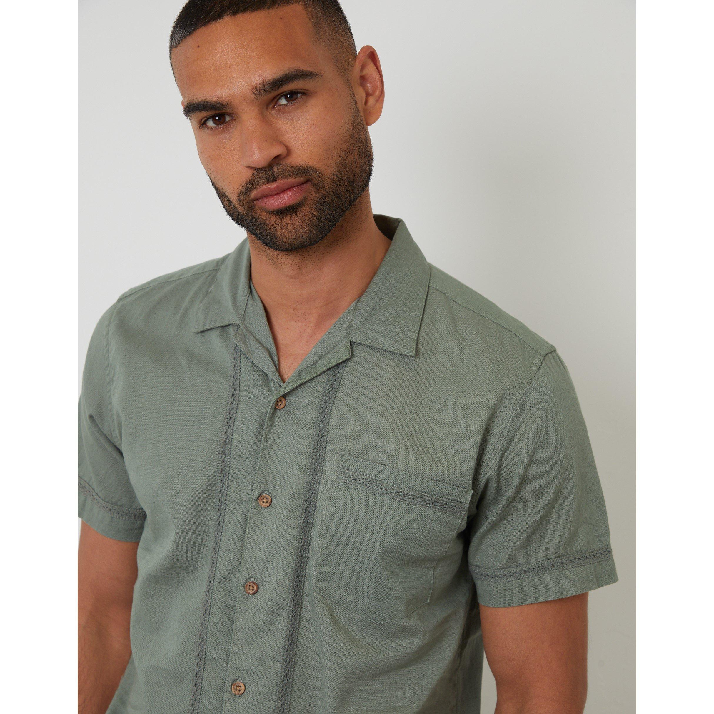 Salbei - Threadbare - Men's Worden Short-Sleeve Bowling Shirt - 4