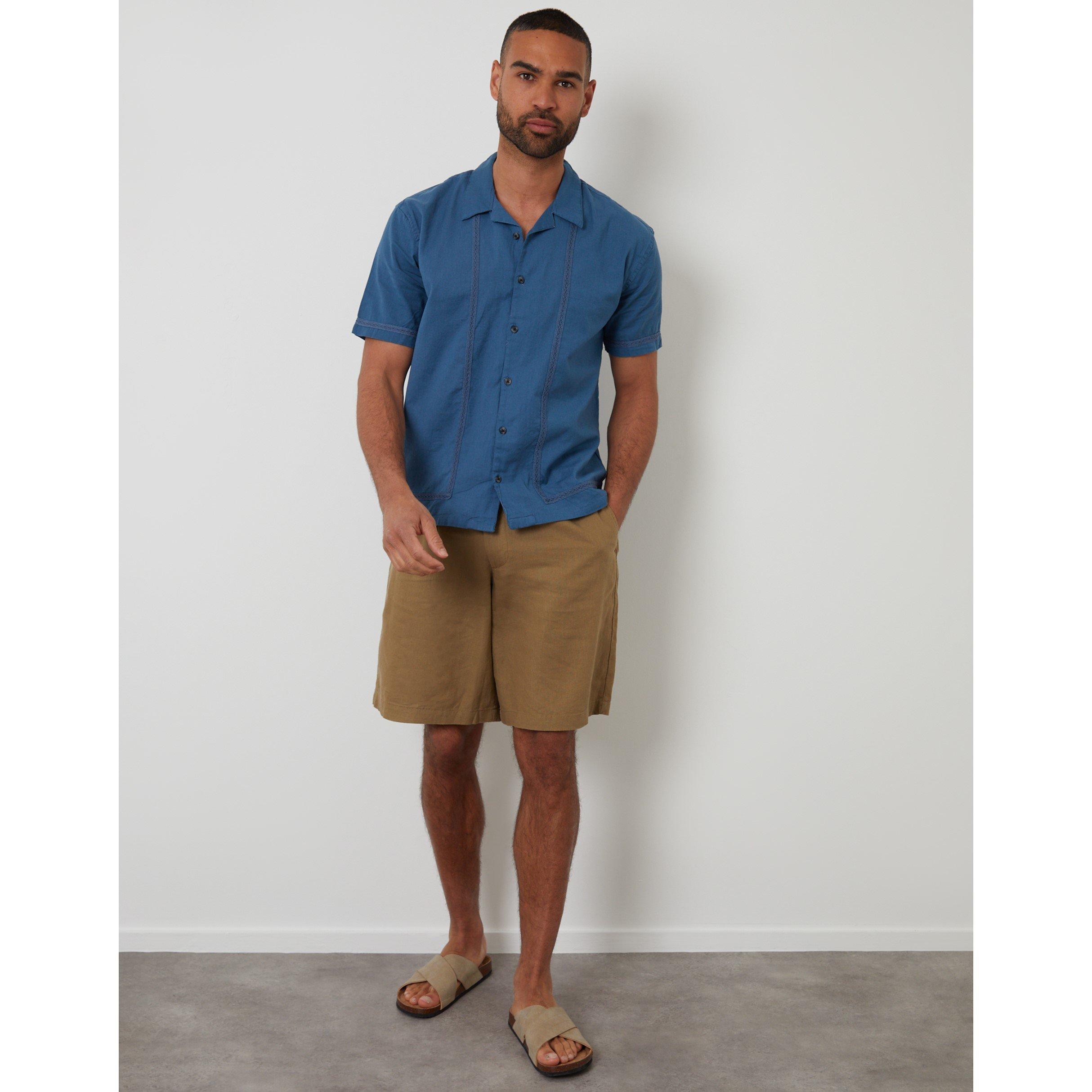  Denim - Threadbare - Men's Short-Sleeve Bowling Shirt - 2