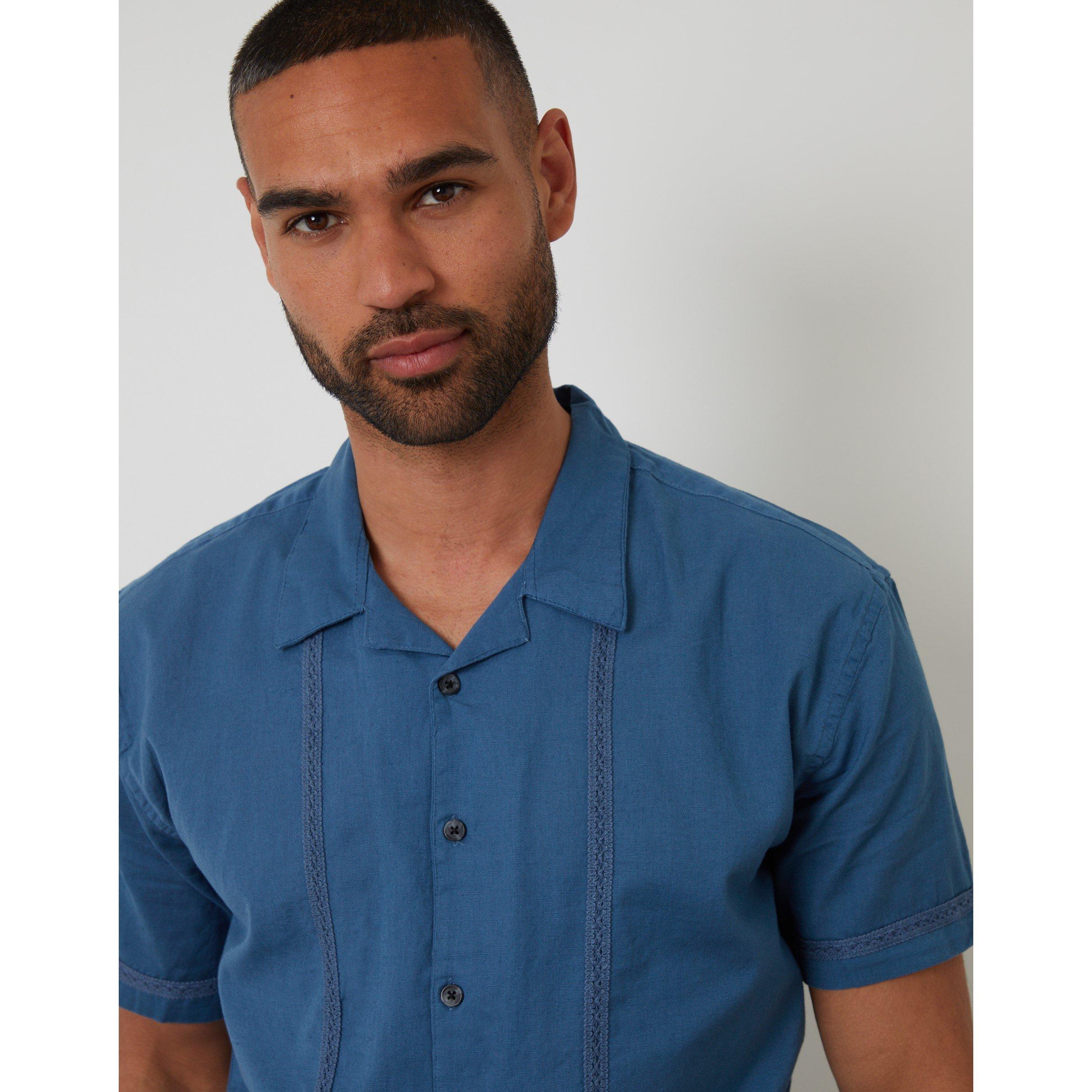  Denim - Threadbare - Men's Short-Sleeve Bowling Shirt - 4