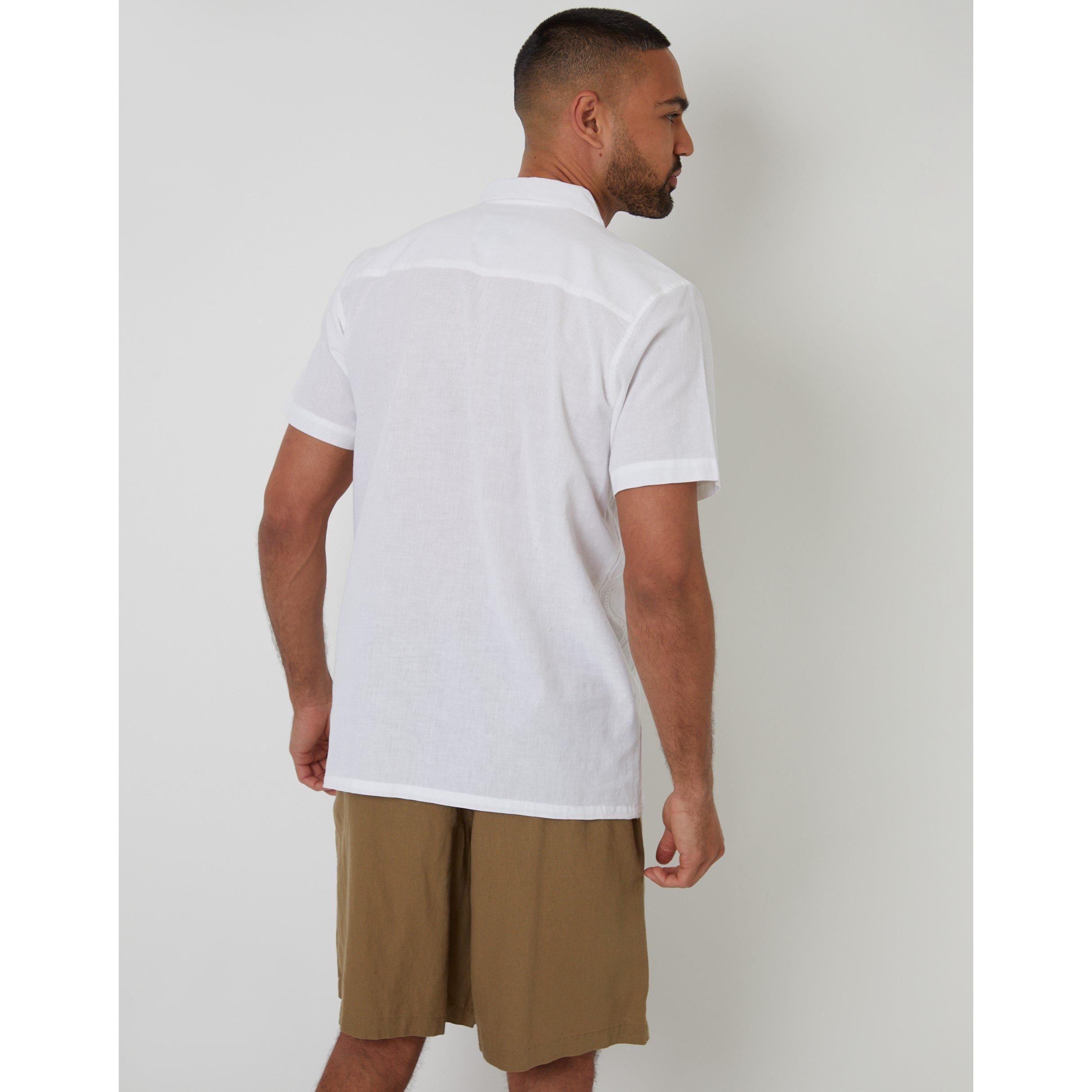 Hvid - Threadbare - Avalwood Short-Sleeve Bowling Shirt - 3