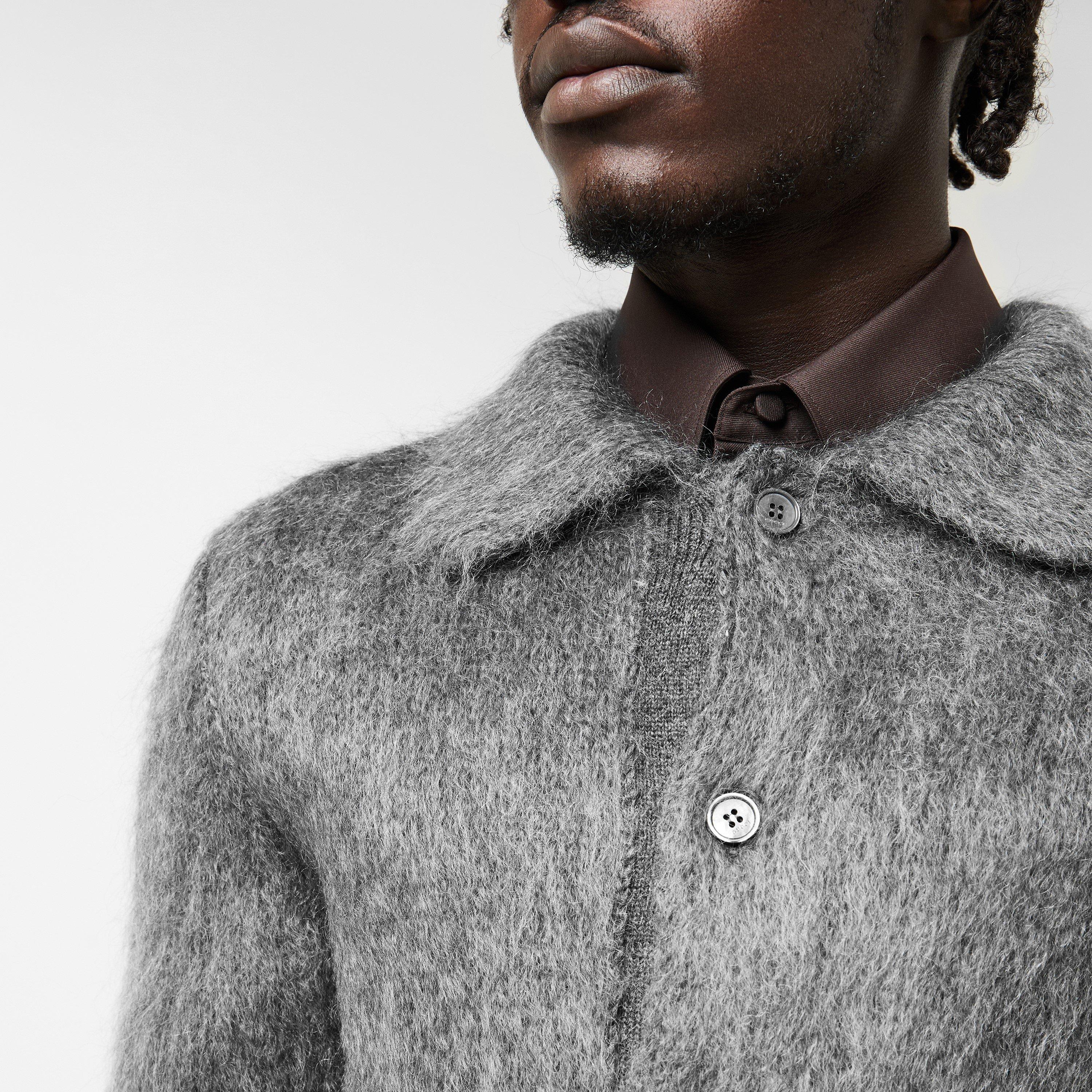 Grey - Gucci - Men's Mohair Cardigan - 5