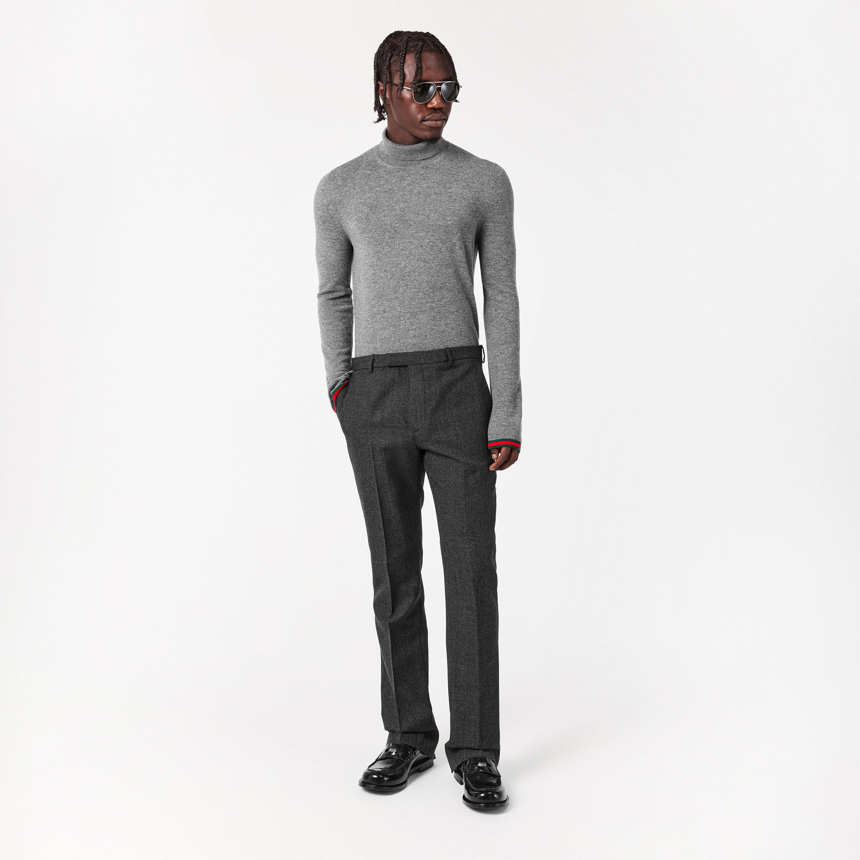 Grey - Gucci - Men's Crew Neck Jumper - 6