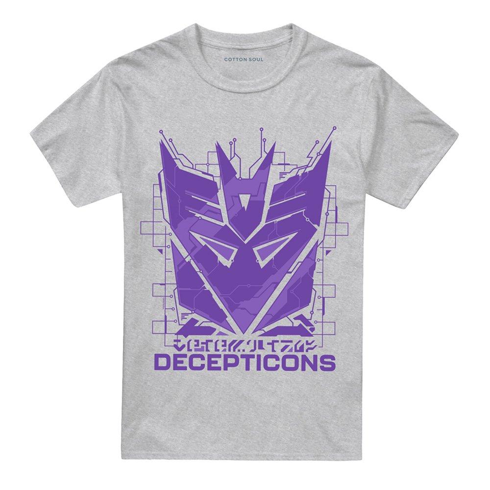 Light Grey - Hasbro - Hasbro Decepticon Tech Icon Logo T Shirt Athletic - 4