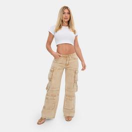 I Saw It First Low Rise Cargo Jeans