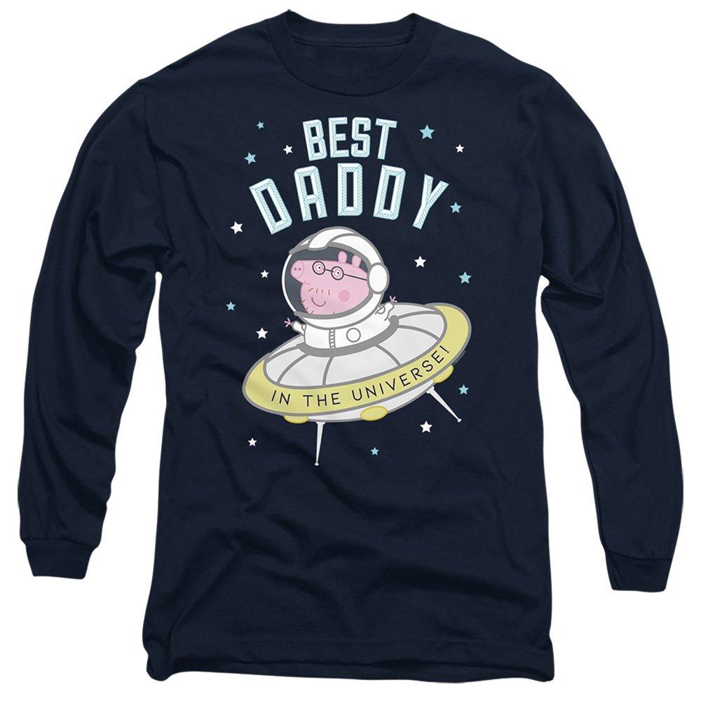 Navy - Hasbro - Peppa Pig Best Daddy Pig In The Universe Long Slee - 1