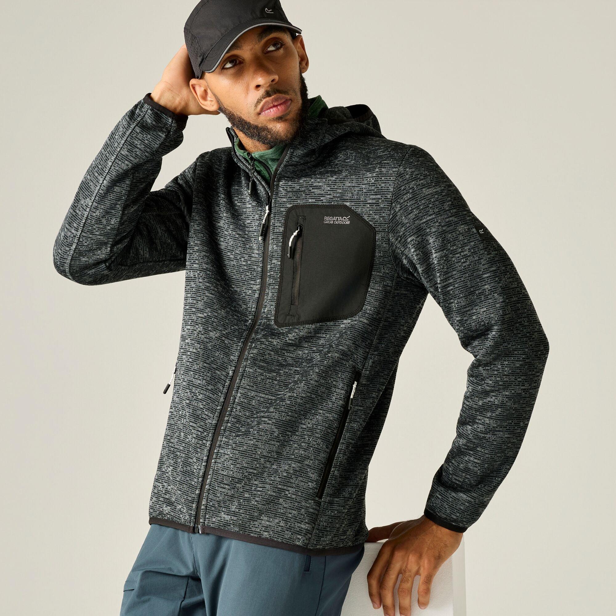 Ash - Regatta - Mens Newhill Hooded Fleece - 1