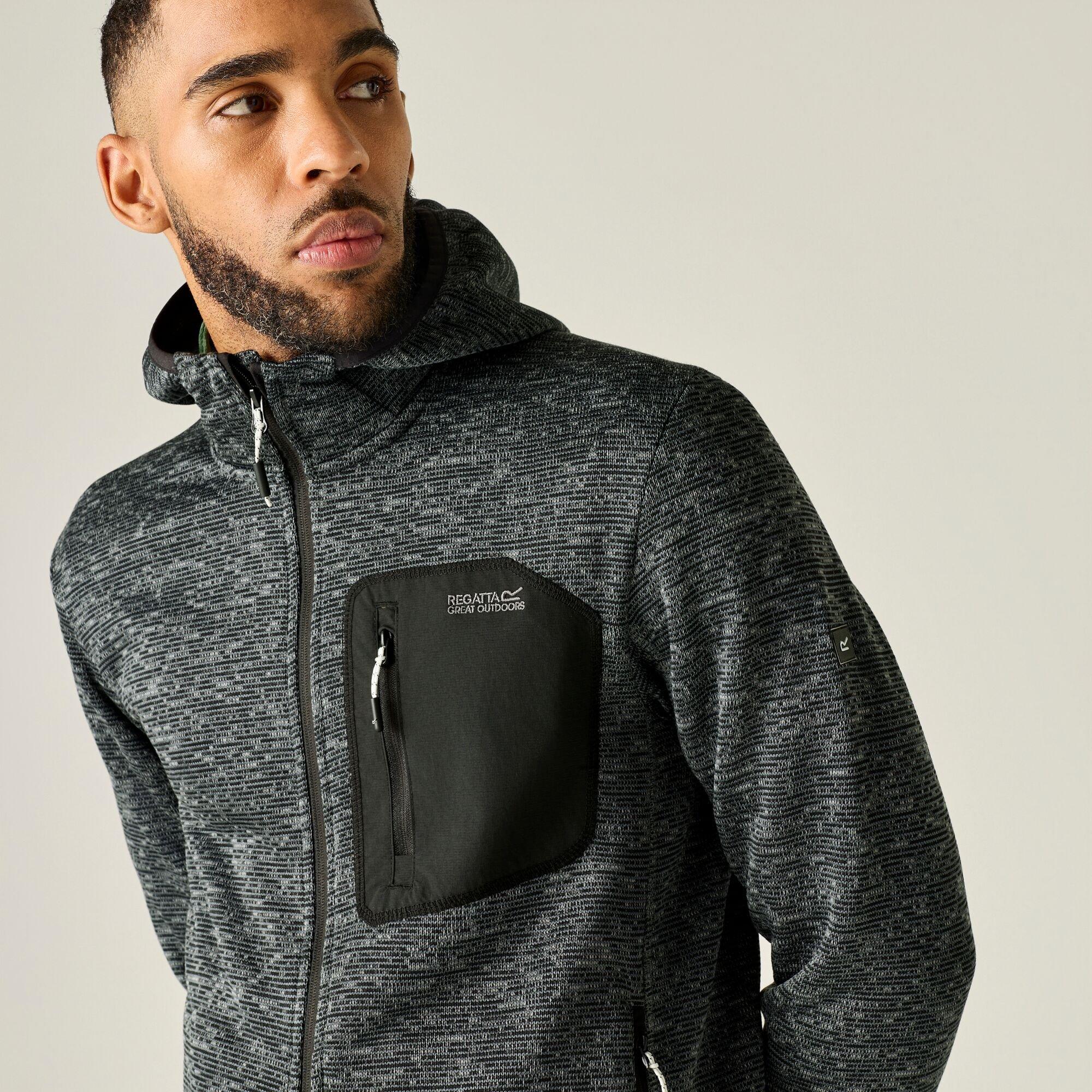 Ash - Regatta - Mens Newhill Hooded Fleece - 3