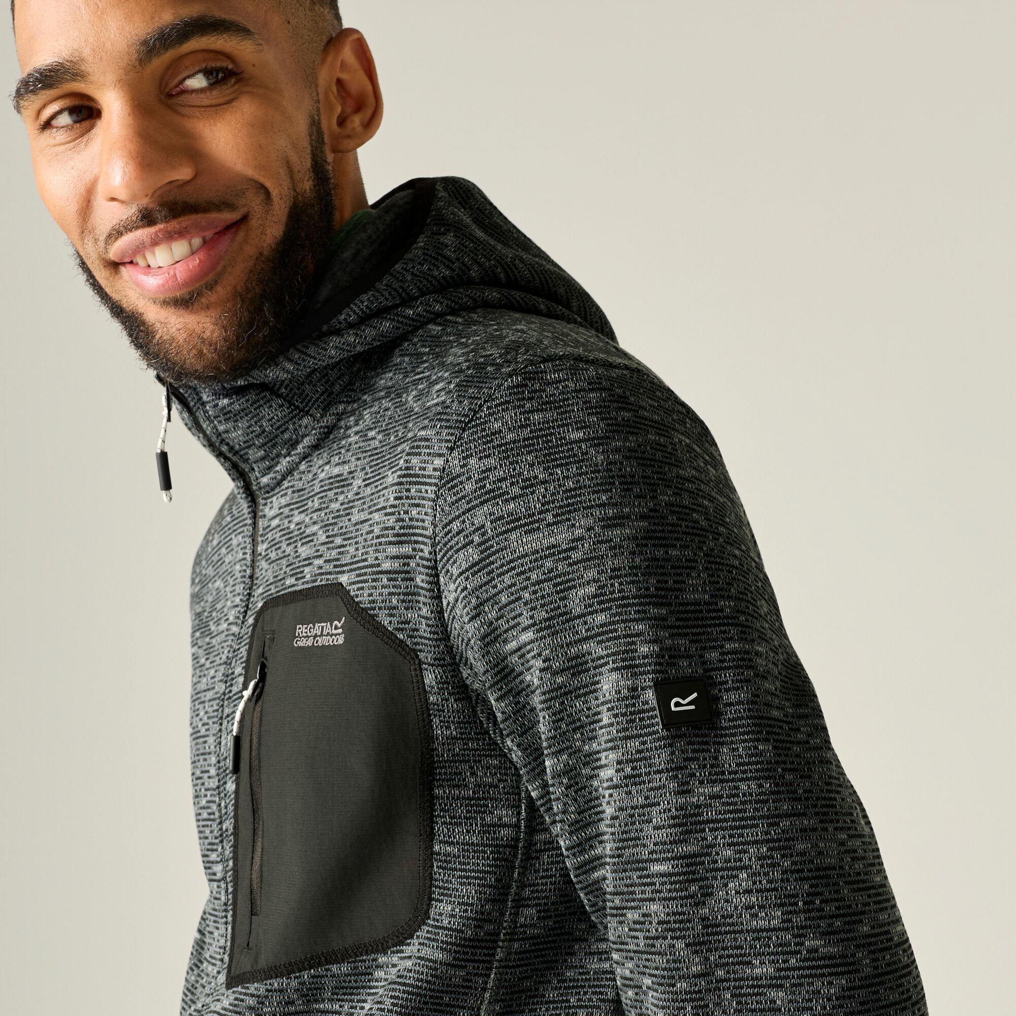 Ash - Regatta - Mens Newhill Hooded Fleece - 5
