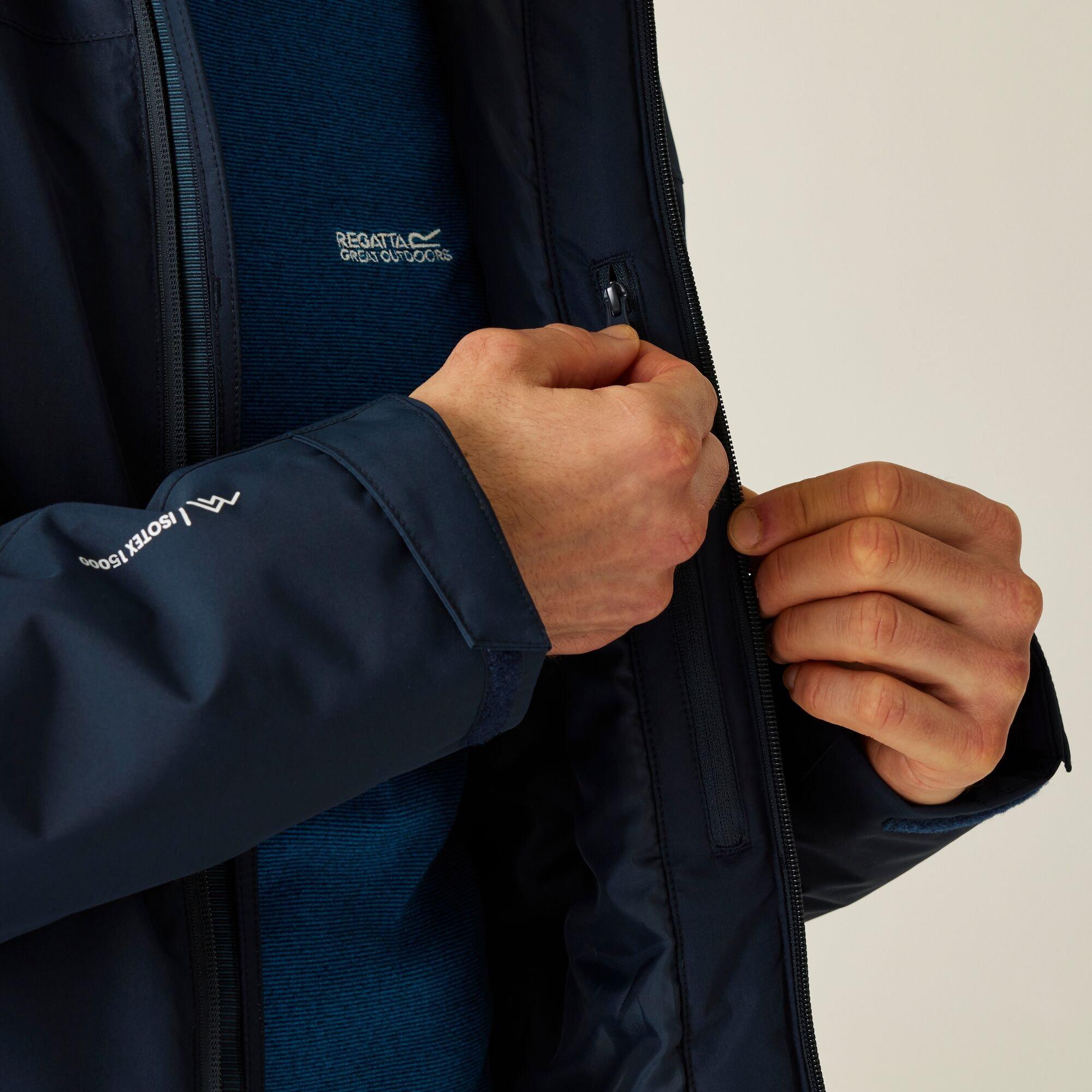 Navy Blue - Regatta - Men's Thornridge Waterproof Breathable Insulated Jacket - 4