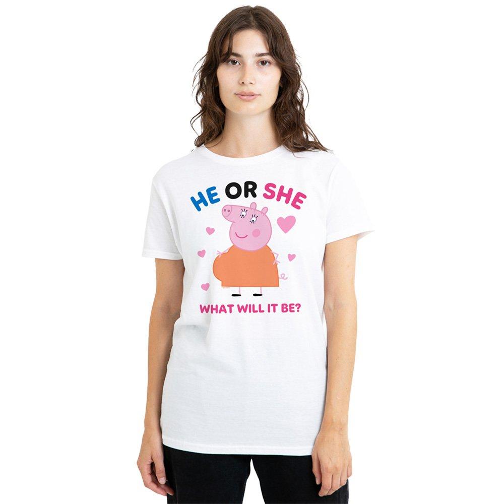 White - Hasbro - Peppa Pig Mummy Pig He Or She T Shirt White - 1