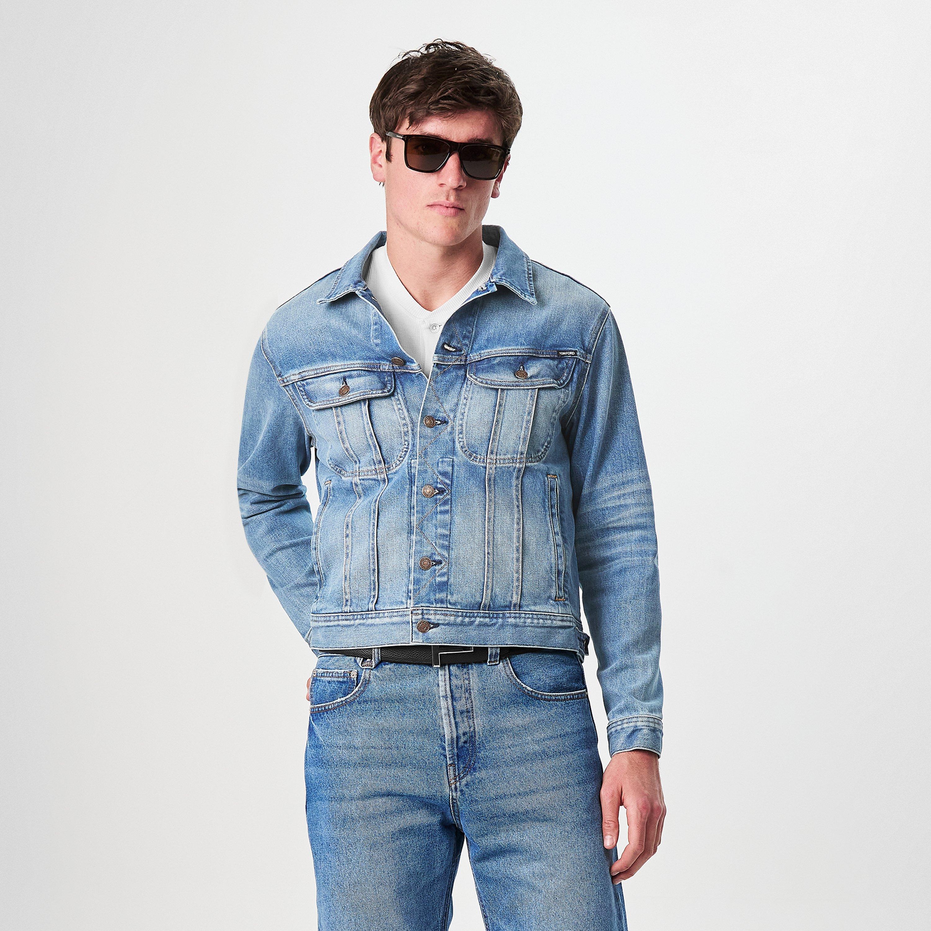 Summer Blue - Tom Ford - Men's Icon Tailored Fit Denim Jacket - 3