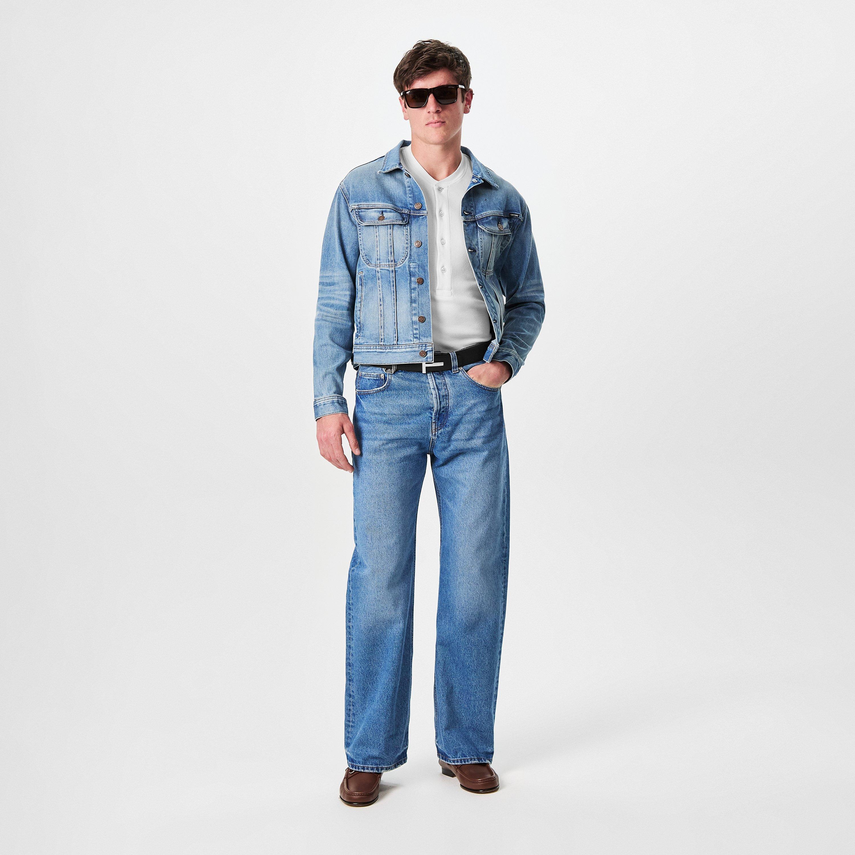 Summer Blue - Tom Ford - Men's Icon Tailored Fit Denim Jacket - 6