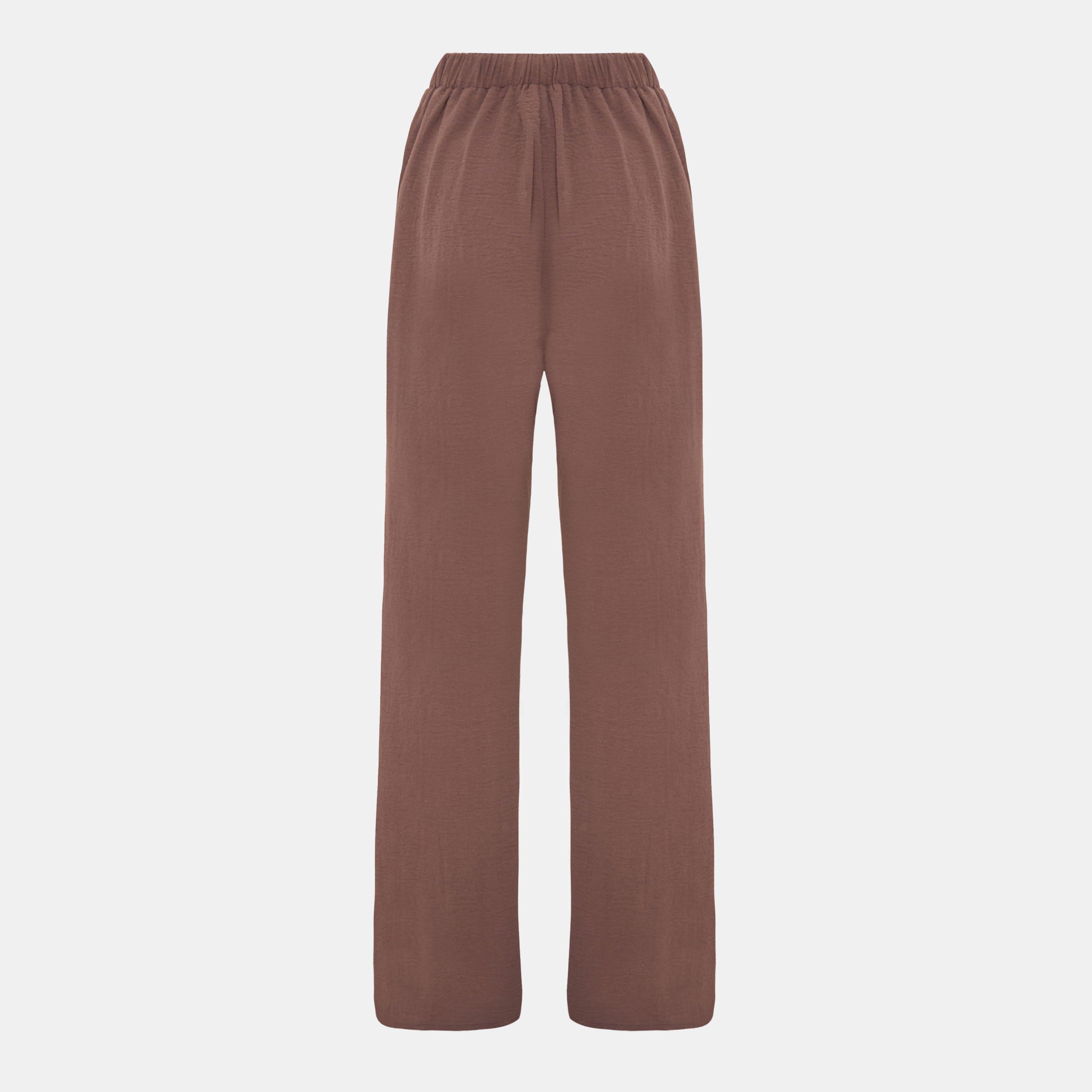 Braun - I Saw It First - Soft Crepe Wide Leg Trousers - 2