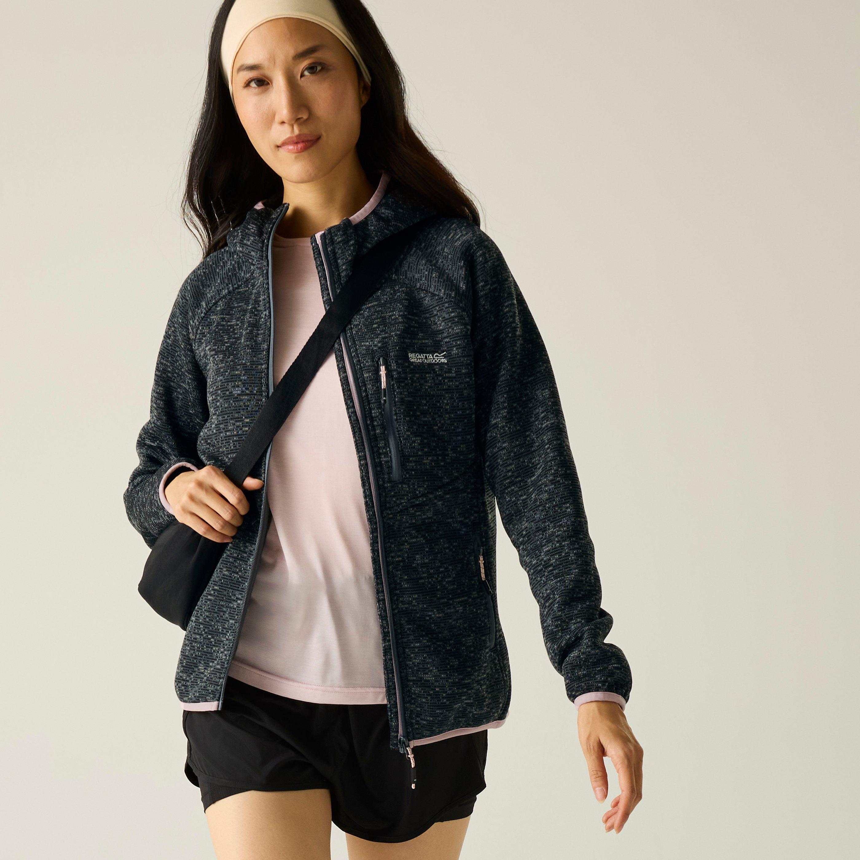 Dark Storm - Regatta - Womens Newhill Hooded Fleece - 6