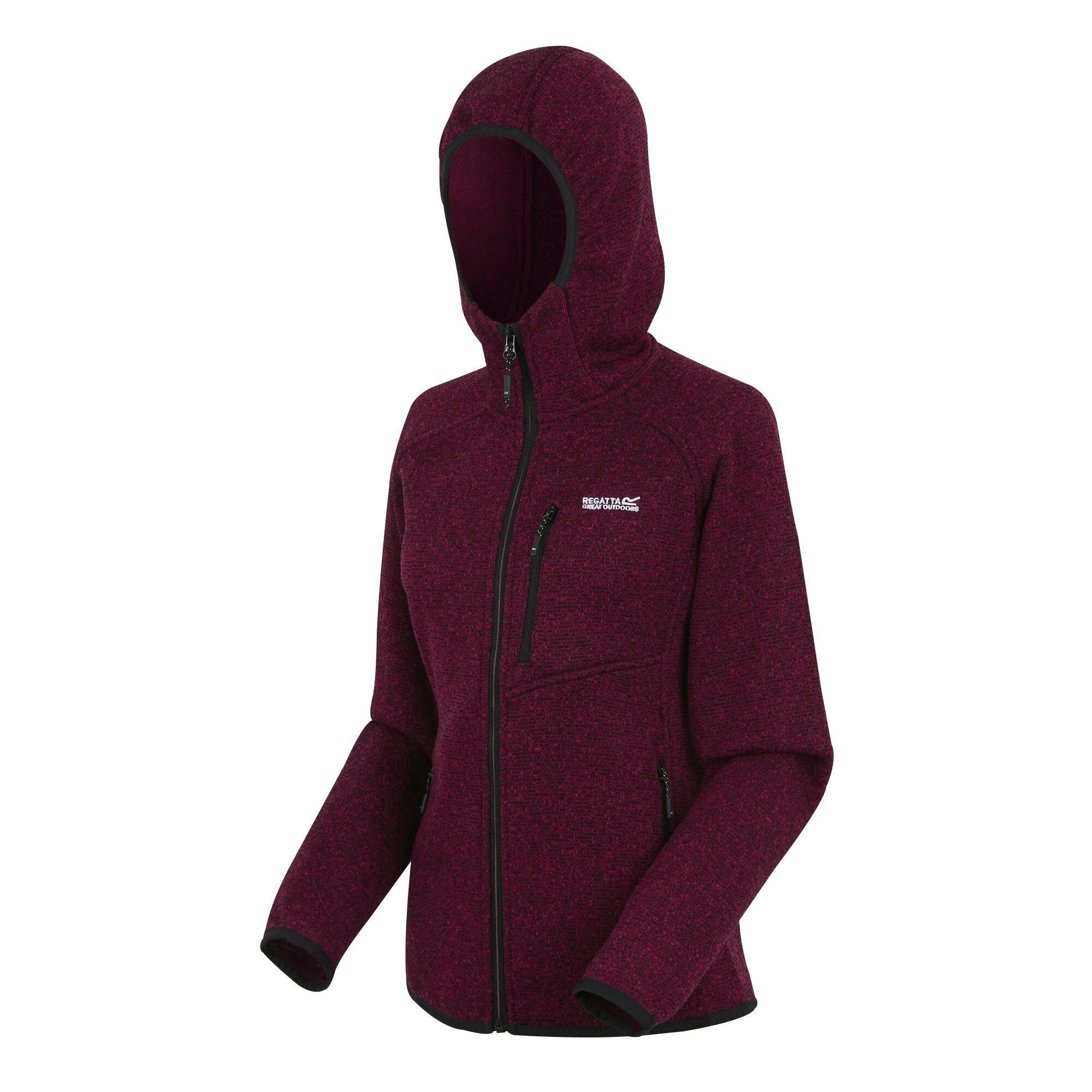Dark Pimento - Regatta - Womens Newhill Hooded Full Zip Fleece - 7
