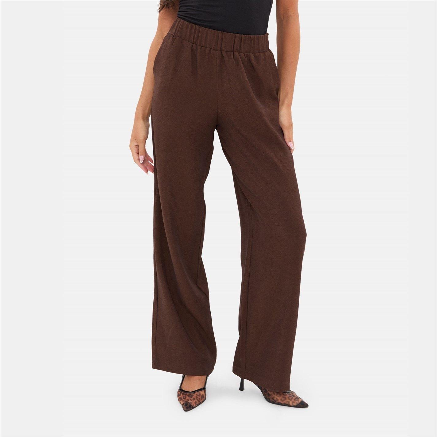 Brown - I Saw It First - Straight Leg Trouser - 1