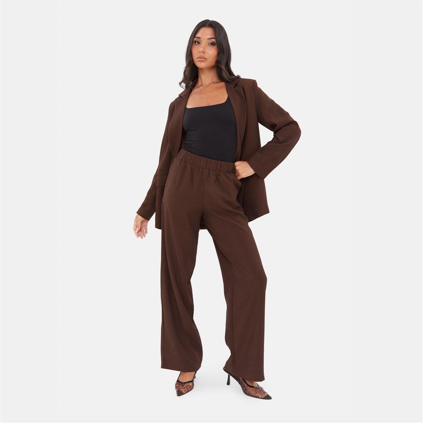 Brown - I Saw It First - Straight Leg Trouser - 4