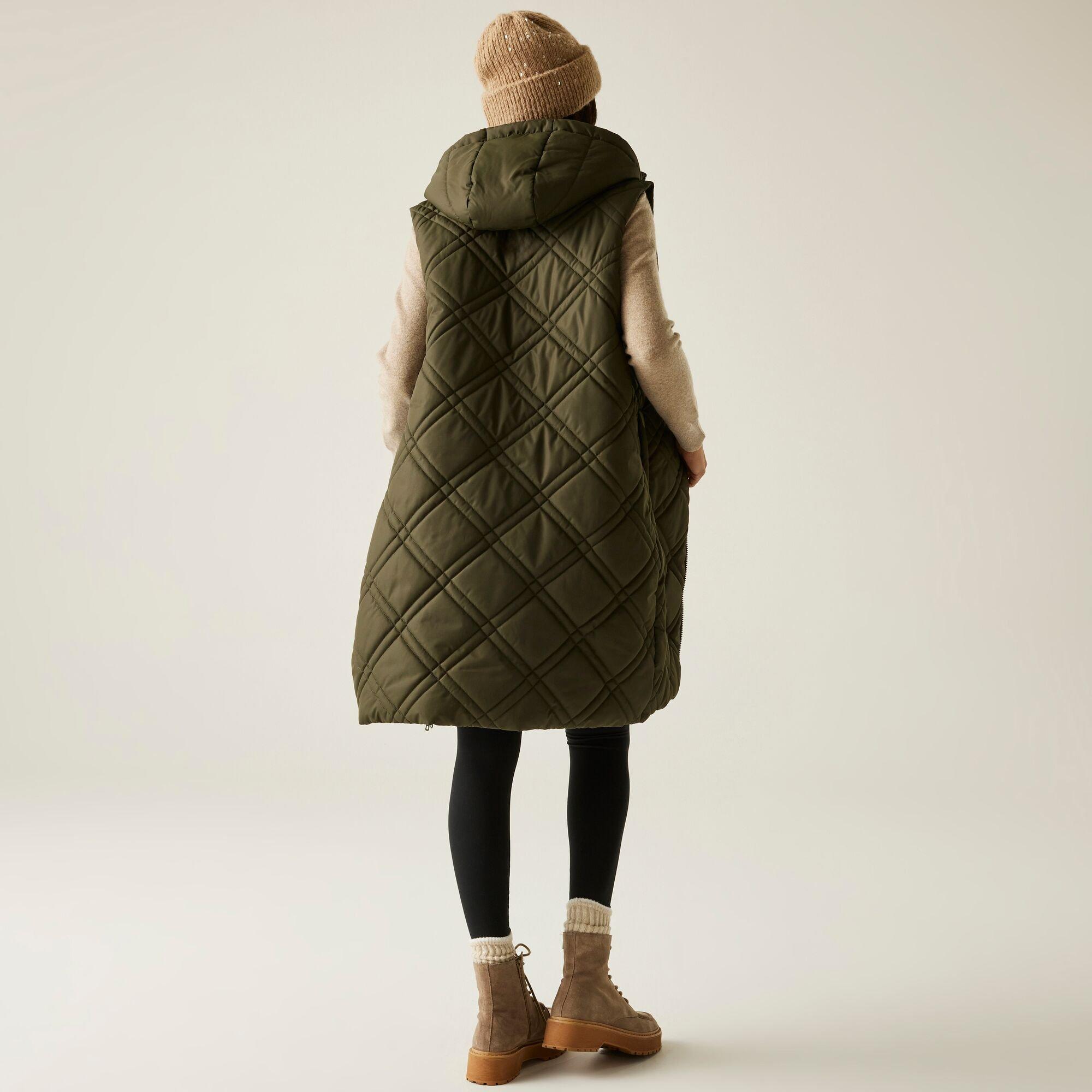 Khaki Green - Regatta - Women's Rurietta Longline Sleeveless Warmloft Gilet - 2