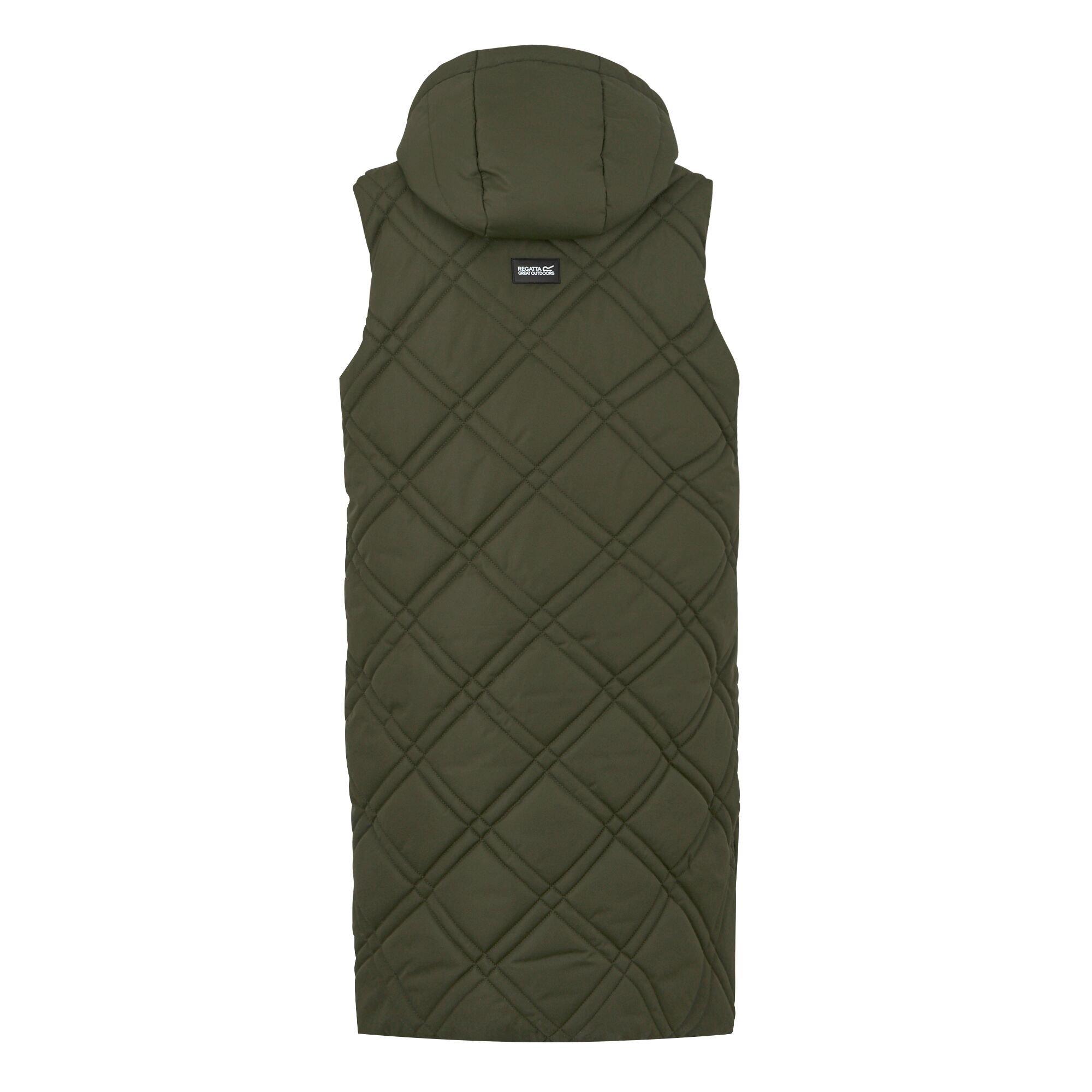 Khaki Green - Regatta - Women's Rurietta Longline Sleeveless Warmloft Gilet - 10
