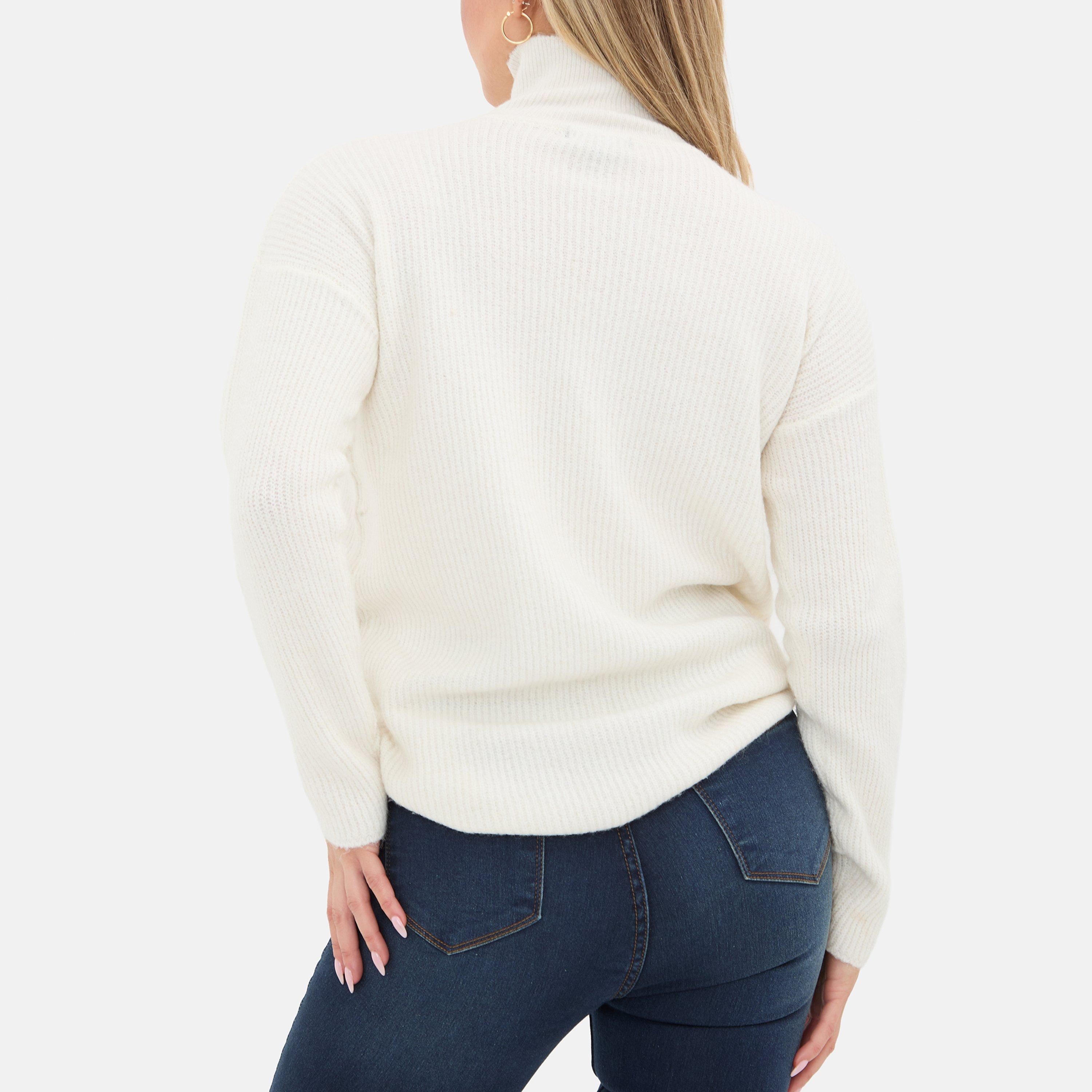 Cream - I Saw It First - Zip Neck Jumper - 3