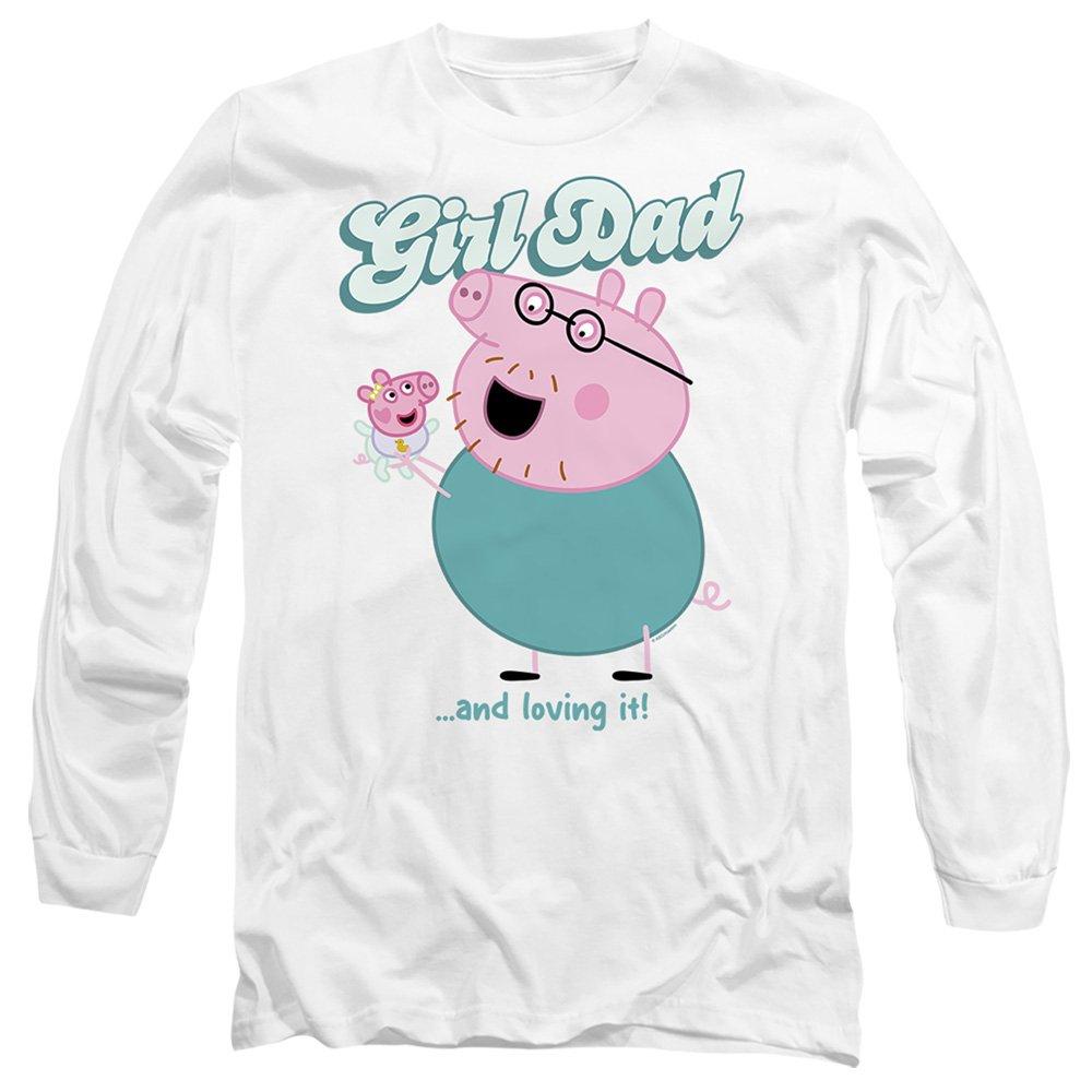White - Hasbro - Peppa Pig - Daddy Pig Girl Dad And Loving It Long - 1