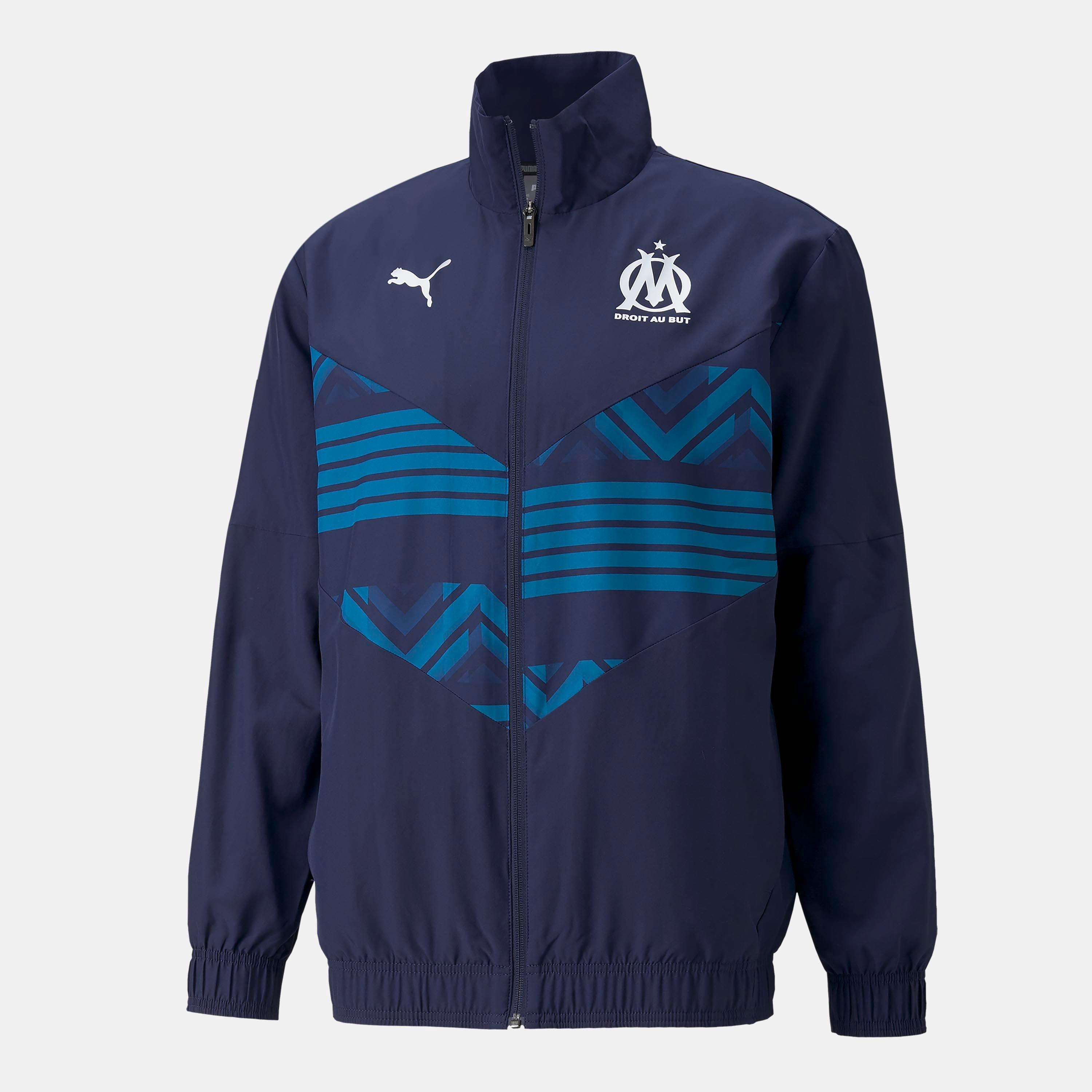 Navy - Puma - Olympique De Marsille Fc Prematch Jacket - 1
