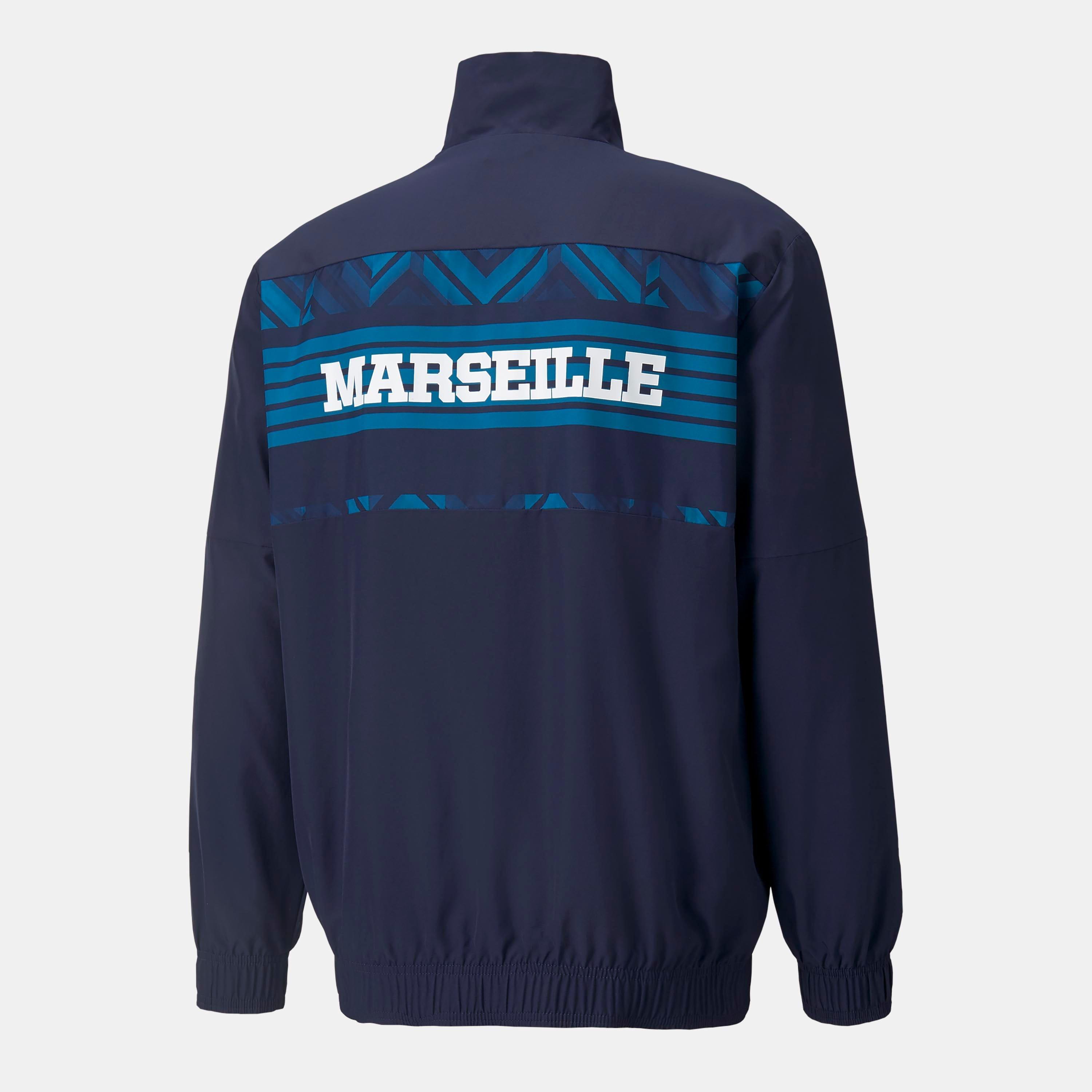 Navy - Puma - Olympique De Marsille Fc Prematch Jacket - 2