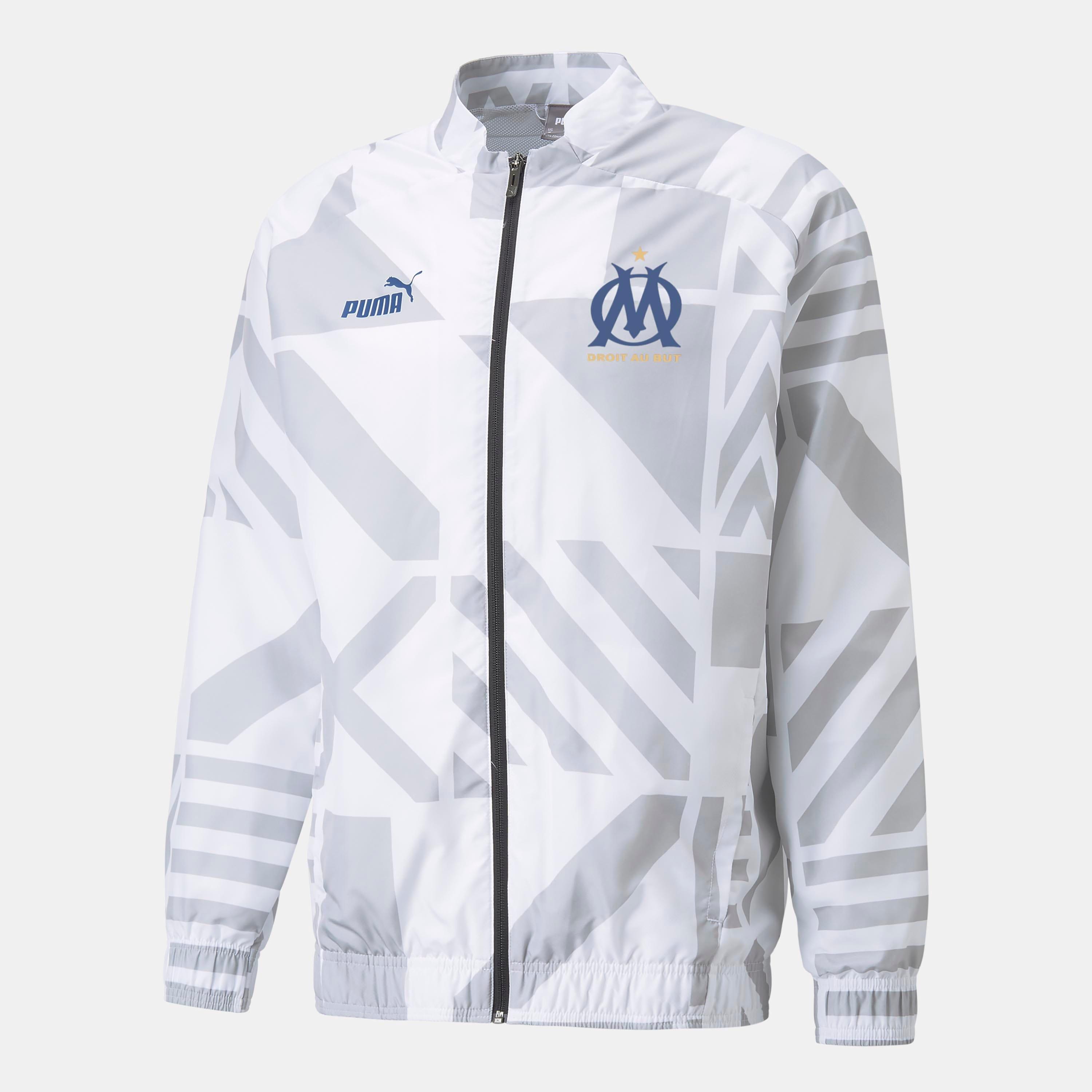 White - Puma - Olympique De Marseille FC Prematch Jacket - 1