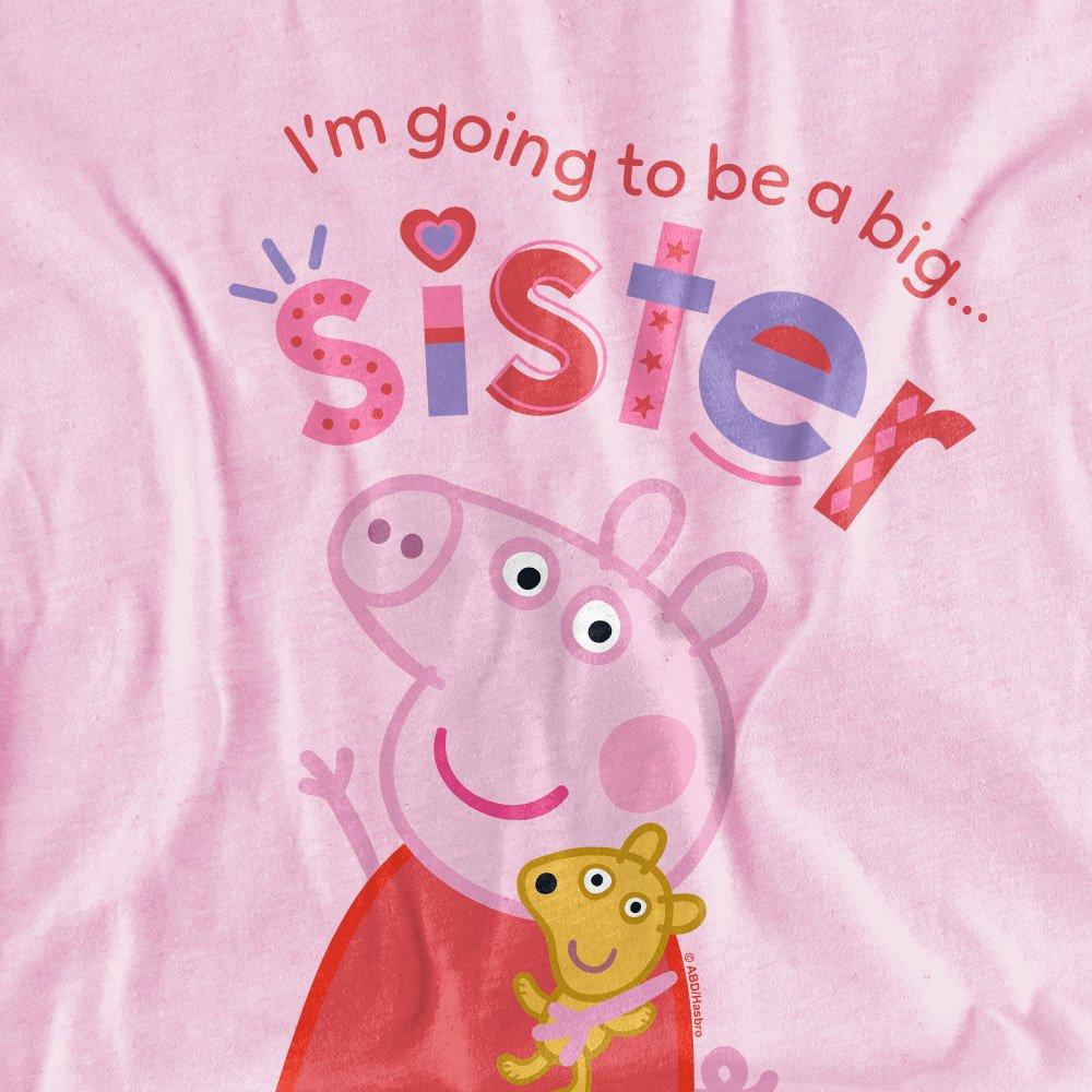 Light Pink - Hasbro - Peppa Pig Big Sister Kids T-Shirt Light Pink - 2