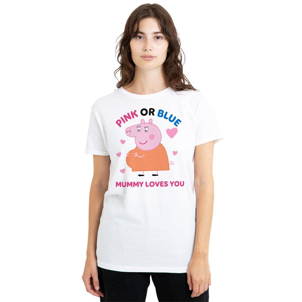 White - Hasbro - Peppa Pig Pink Or Blue Mummy Pig Loves You T Shirt - 1