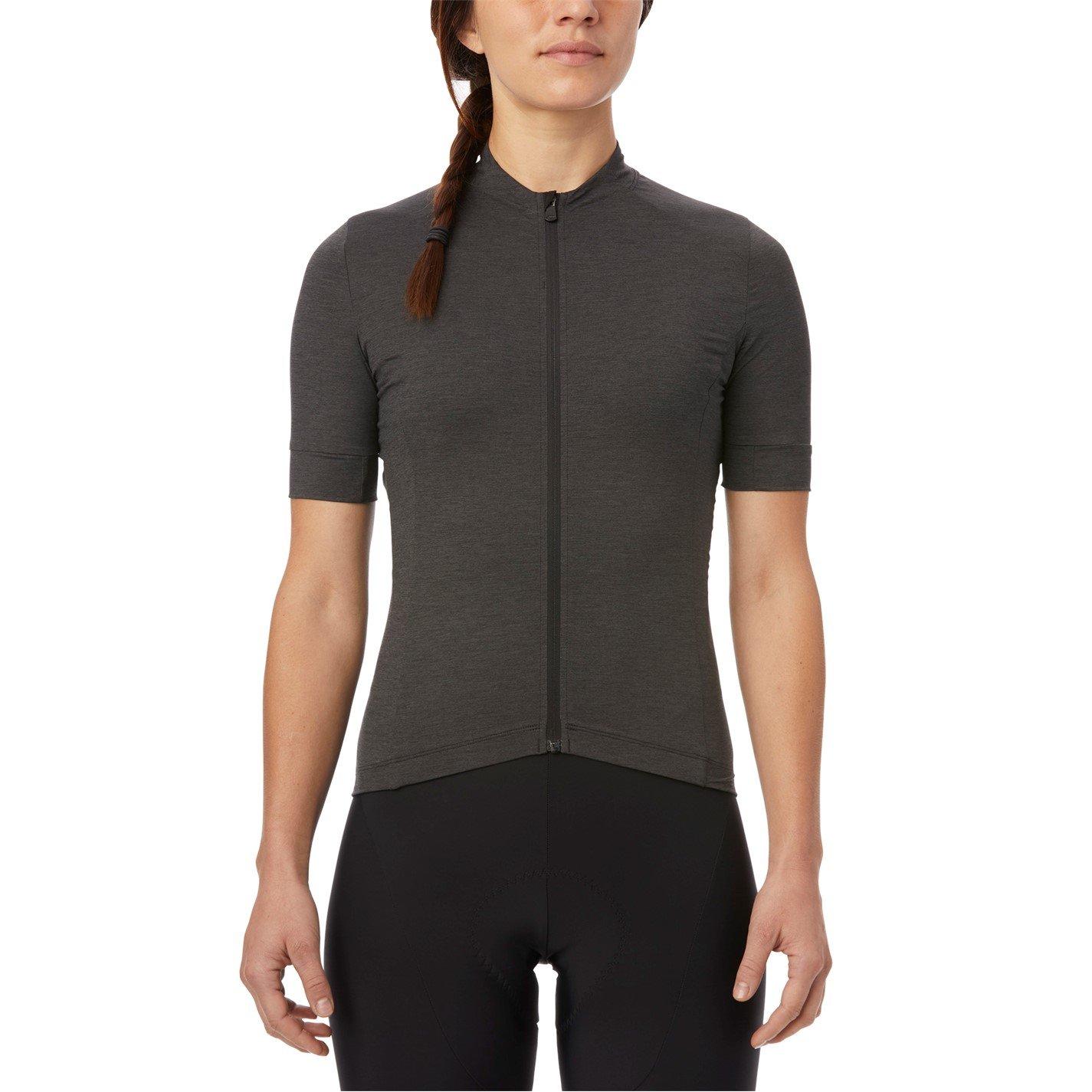 Giro Women's New Road Short Sleeve Jersey - Charcoal Heathr - 14 (L)