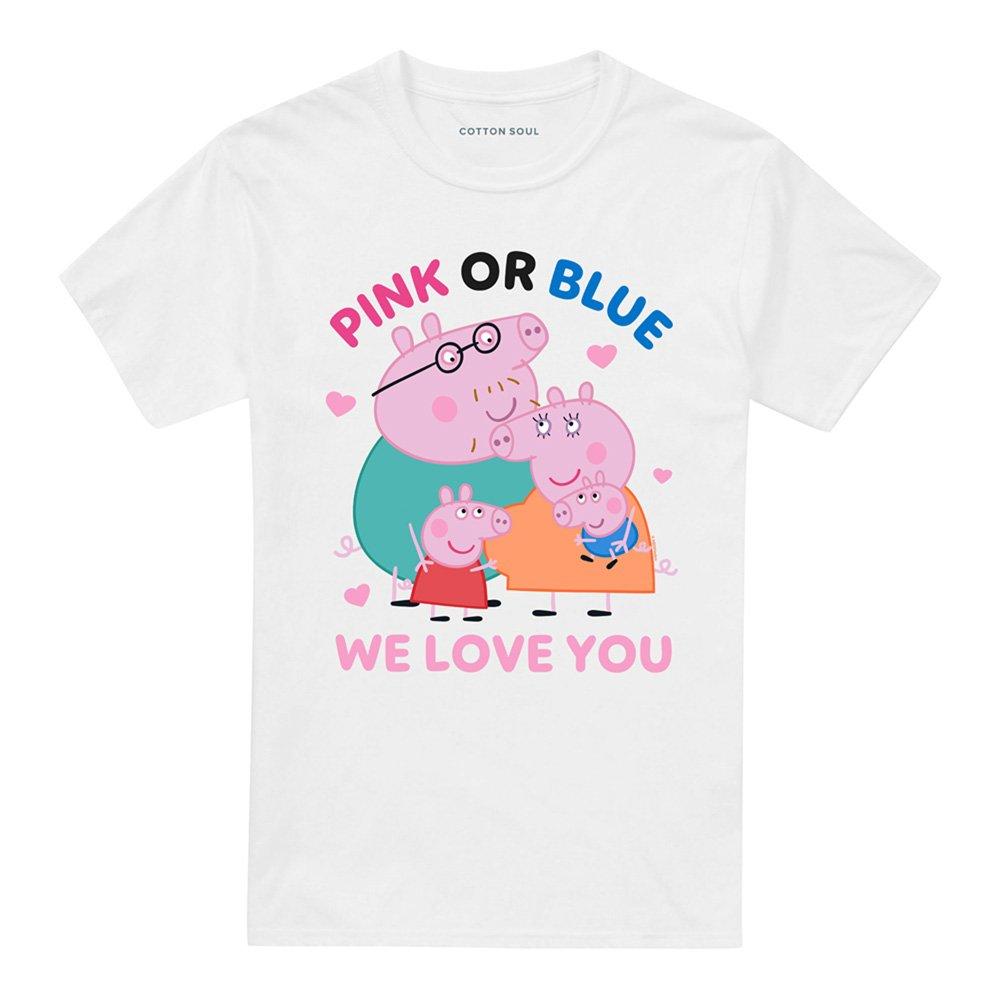 White - Hasbro - Peppa Pig Family Pink Or Blue We Love You T Shirt - 4