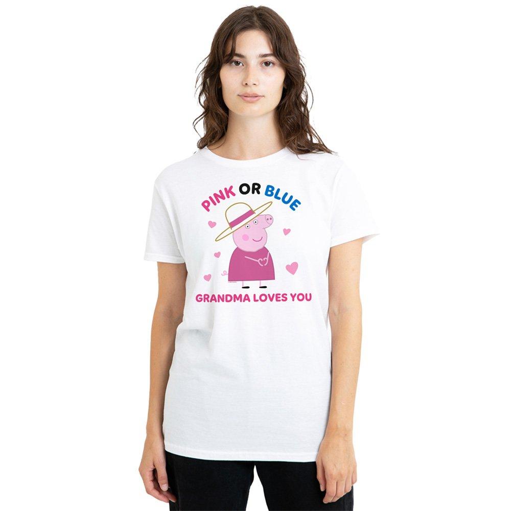 White - Hasbro - Peppa Pig Pink Or Blue Grandma Pig Loves You T Shi - 1