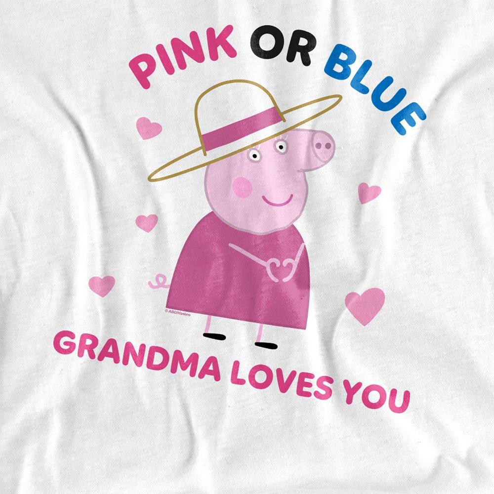 White - Hasbro - Peppa Pig Pink Or Blue Grandma Pig Loves You T Shi - 2