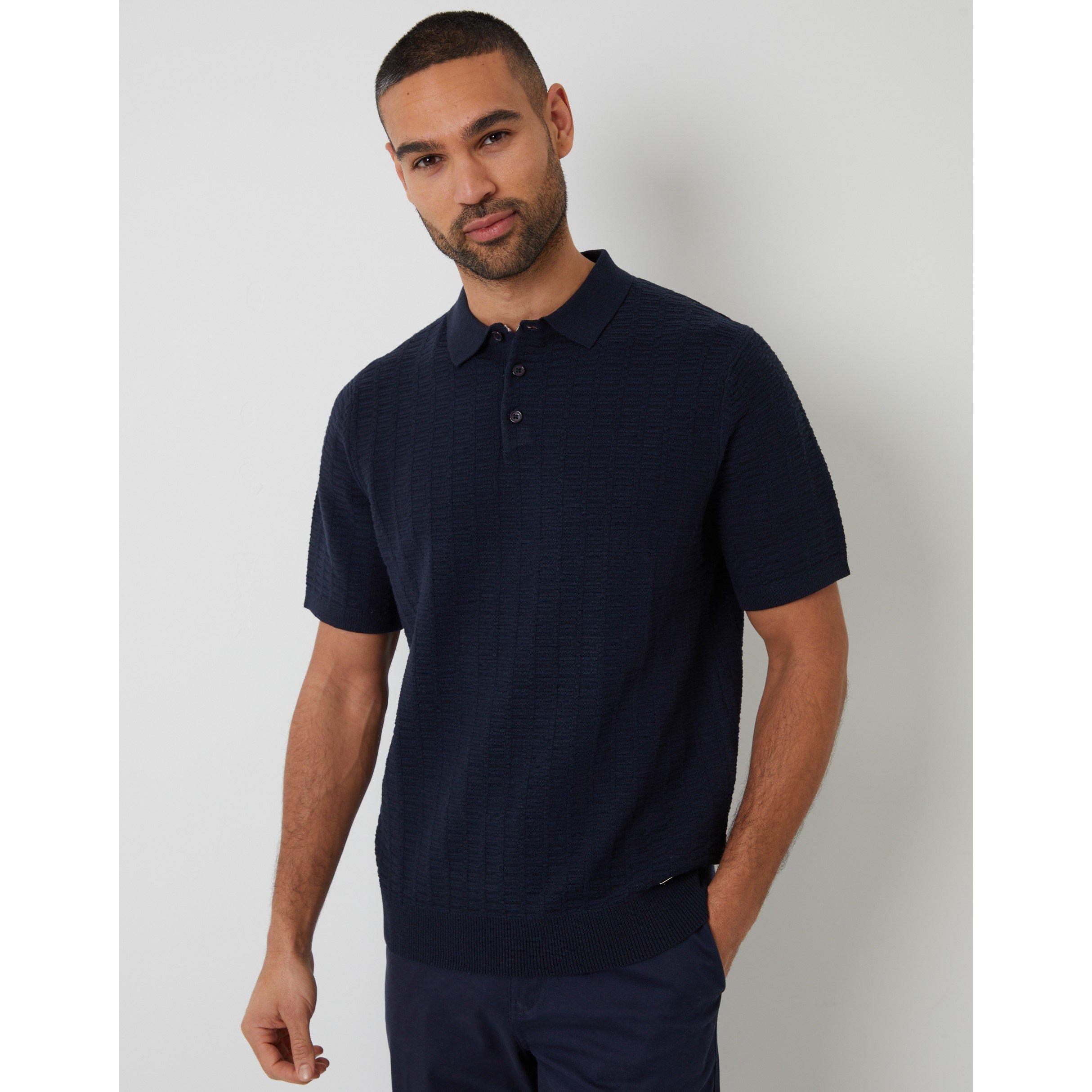 Navy - Threadbare - Men's Halliwell Knitted Top
