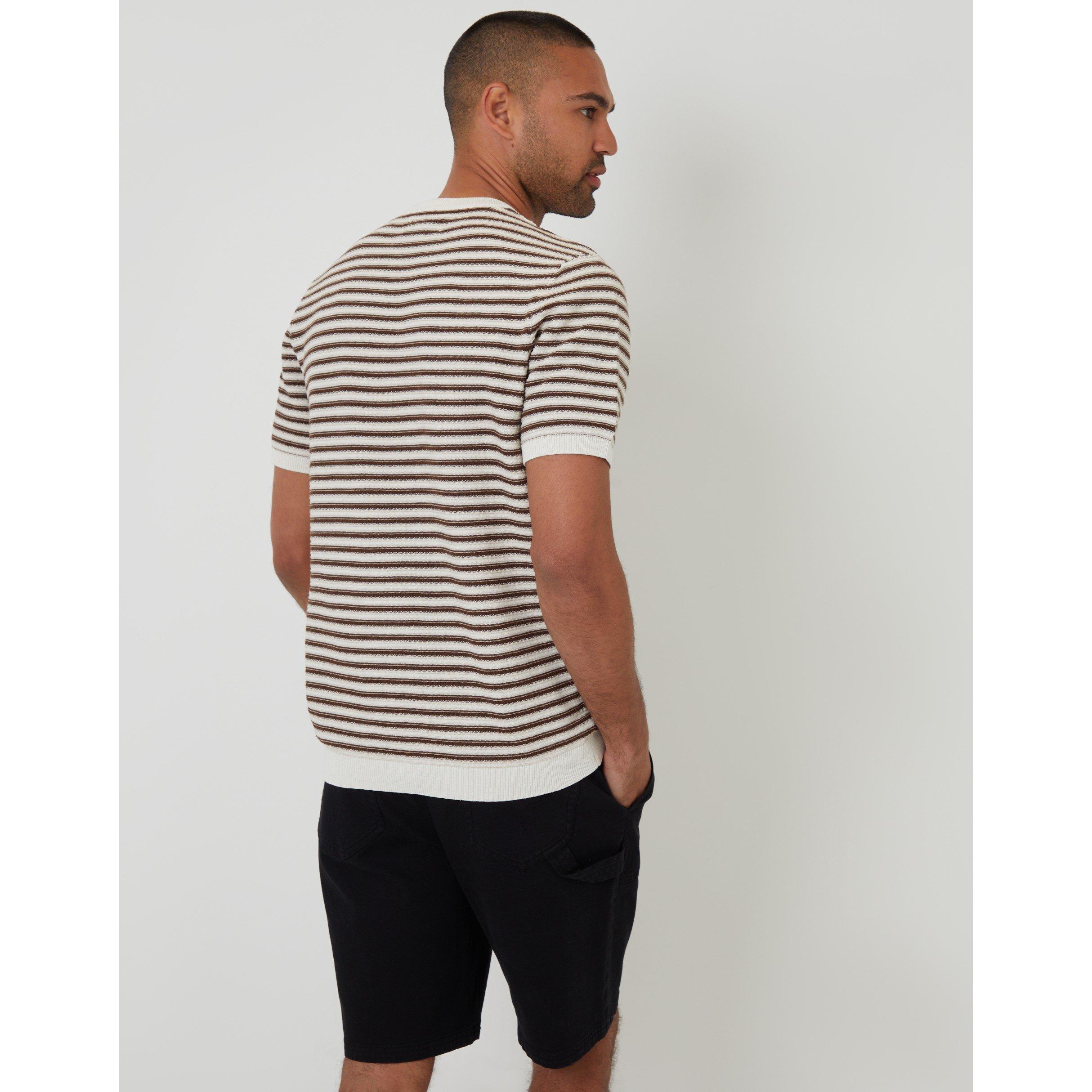 Ecru - Threadbare - Men's Knitted T-Shirt - 3