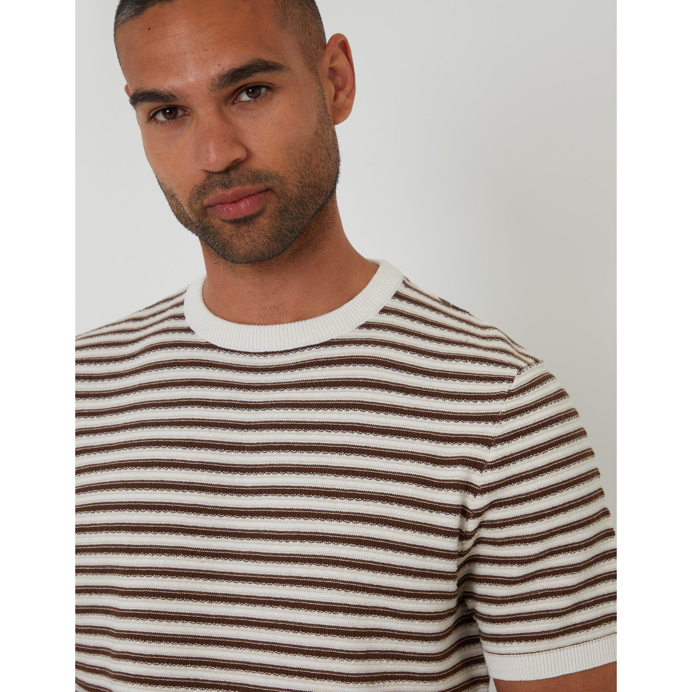 Ecru - Threadbare - Men's Knitted T-Shirt - 4