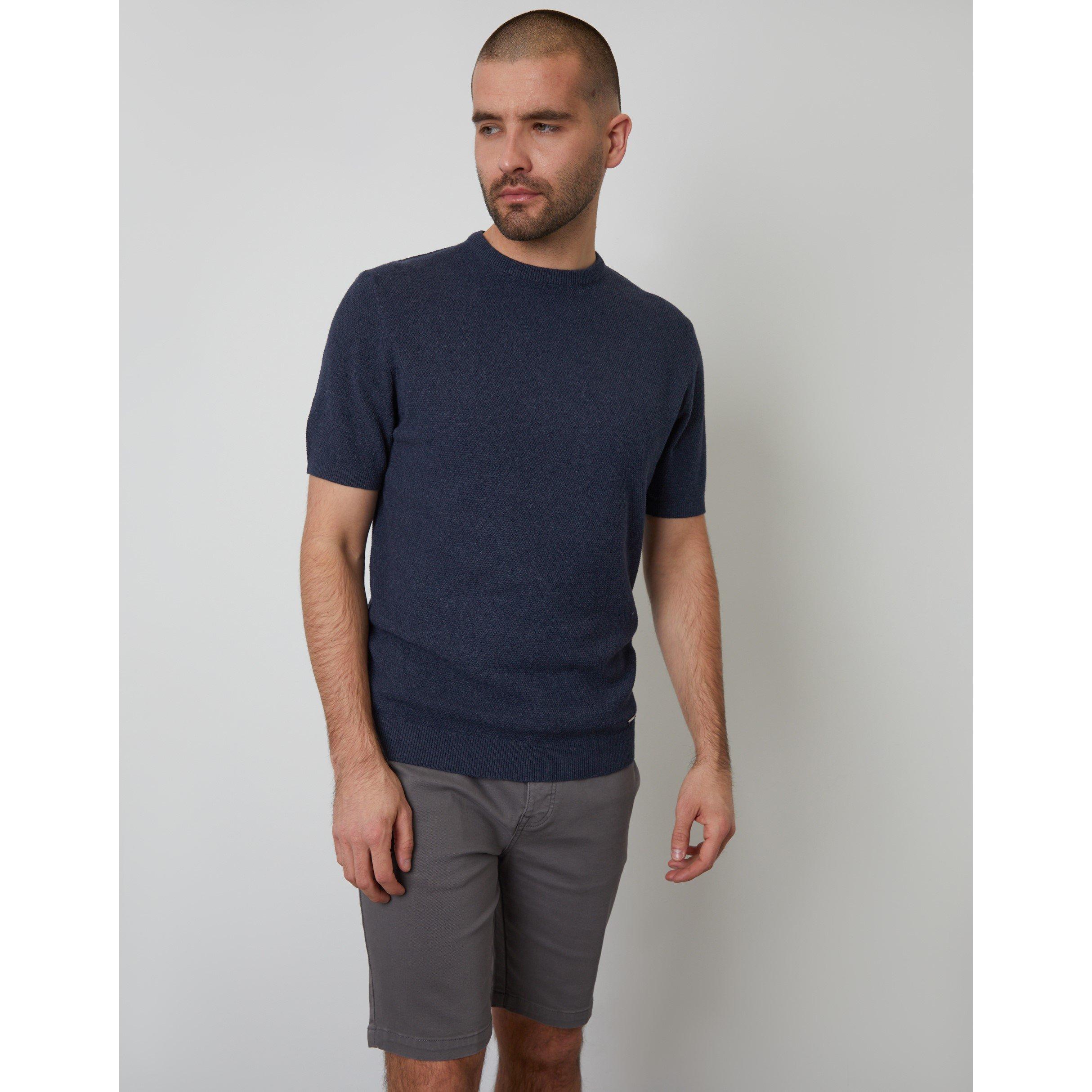Denim Marl - Threadbare - Men's Welsh Knitted Top