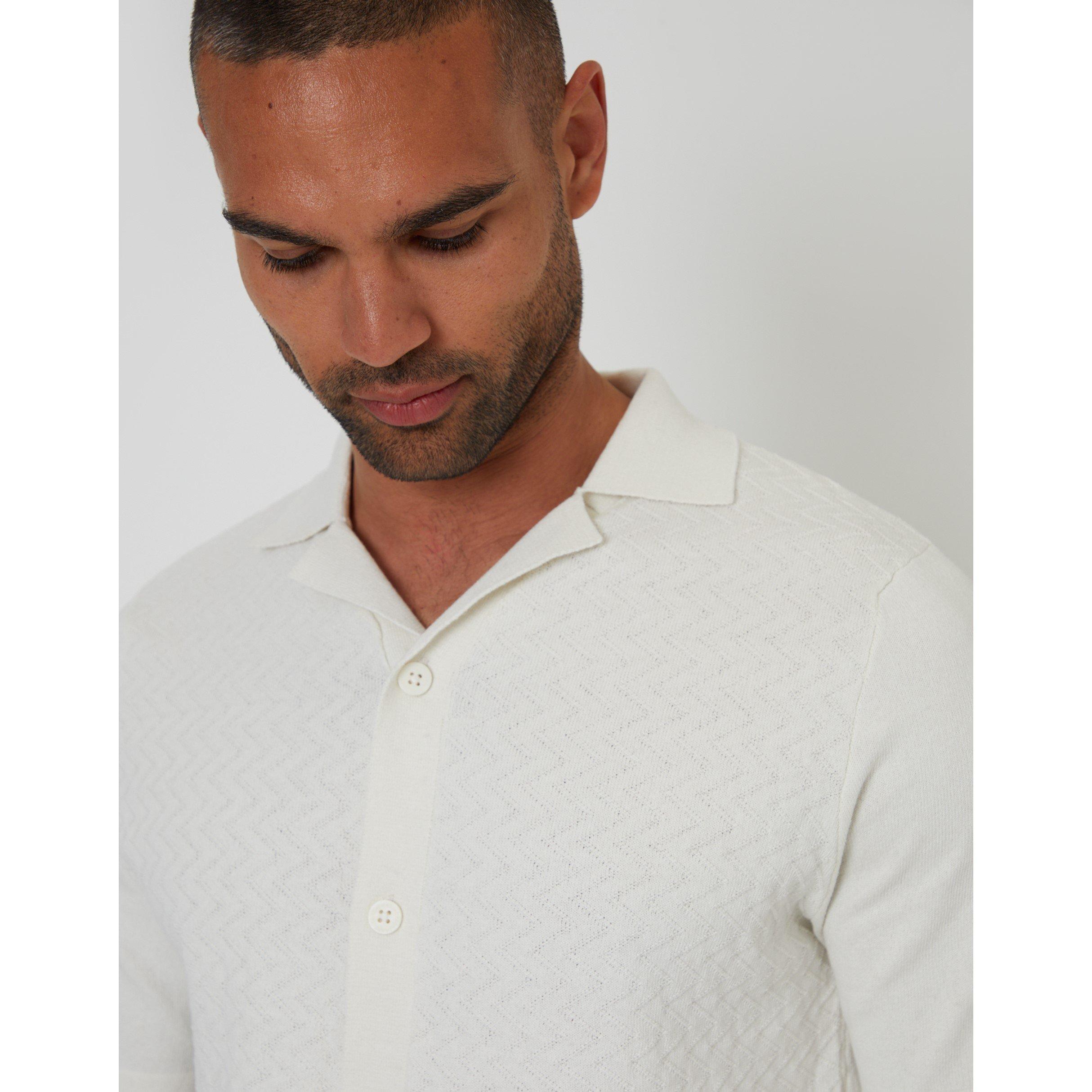 Ecru - Threadbare - Tweedale Knitted T-Shirt - 4