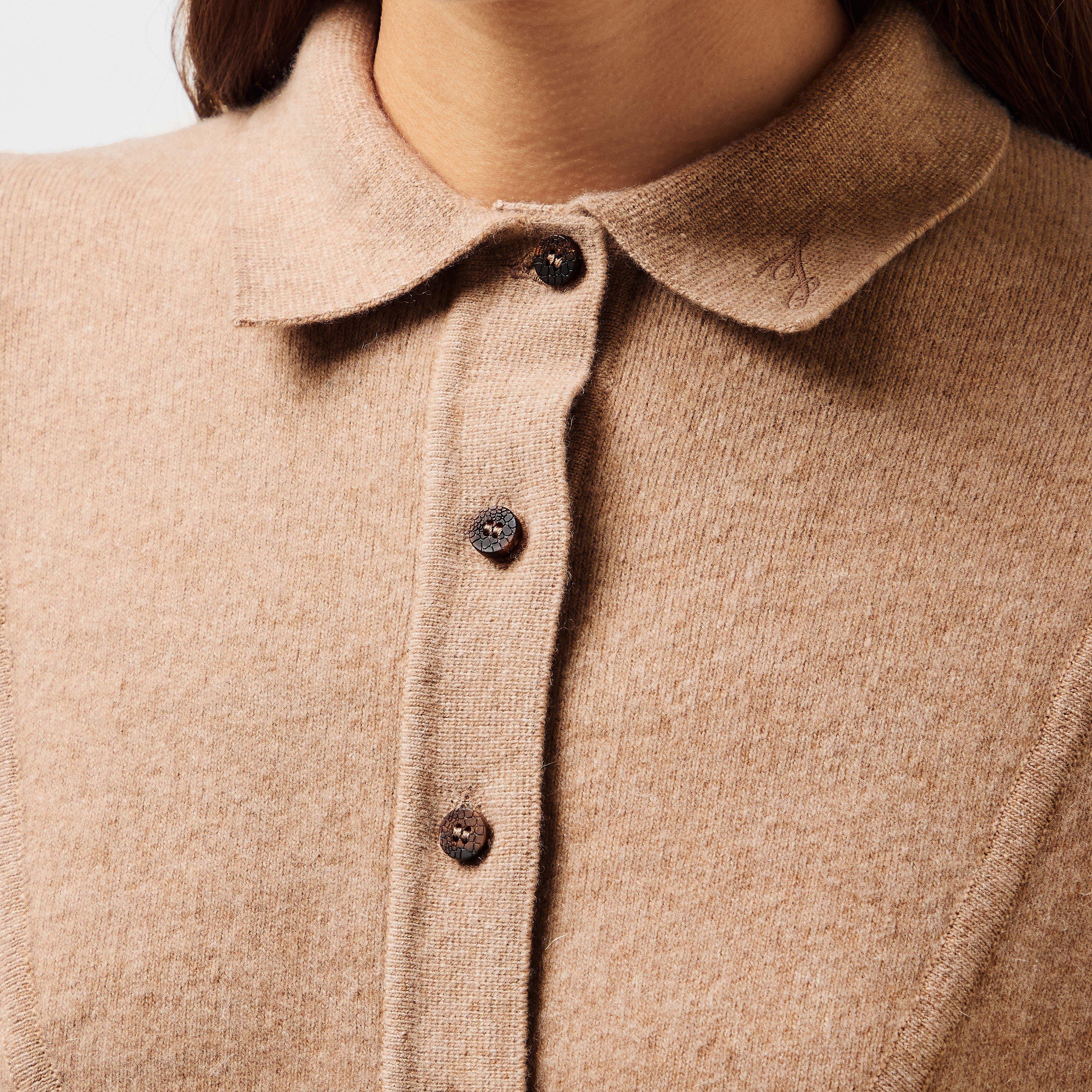 Beige - Jacquemus - Women's Structured Crew Neck Jumper - 5
