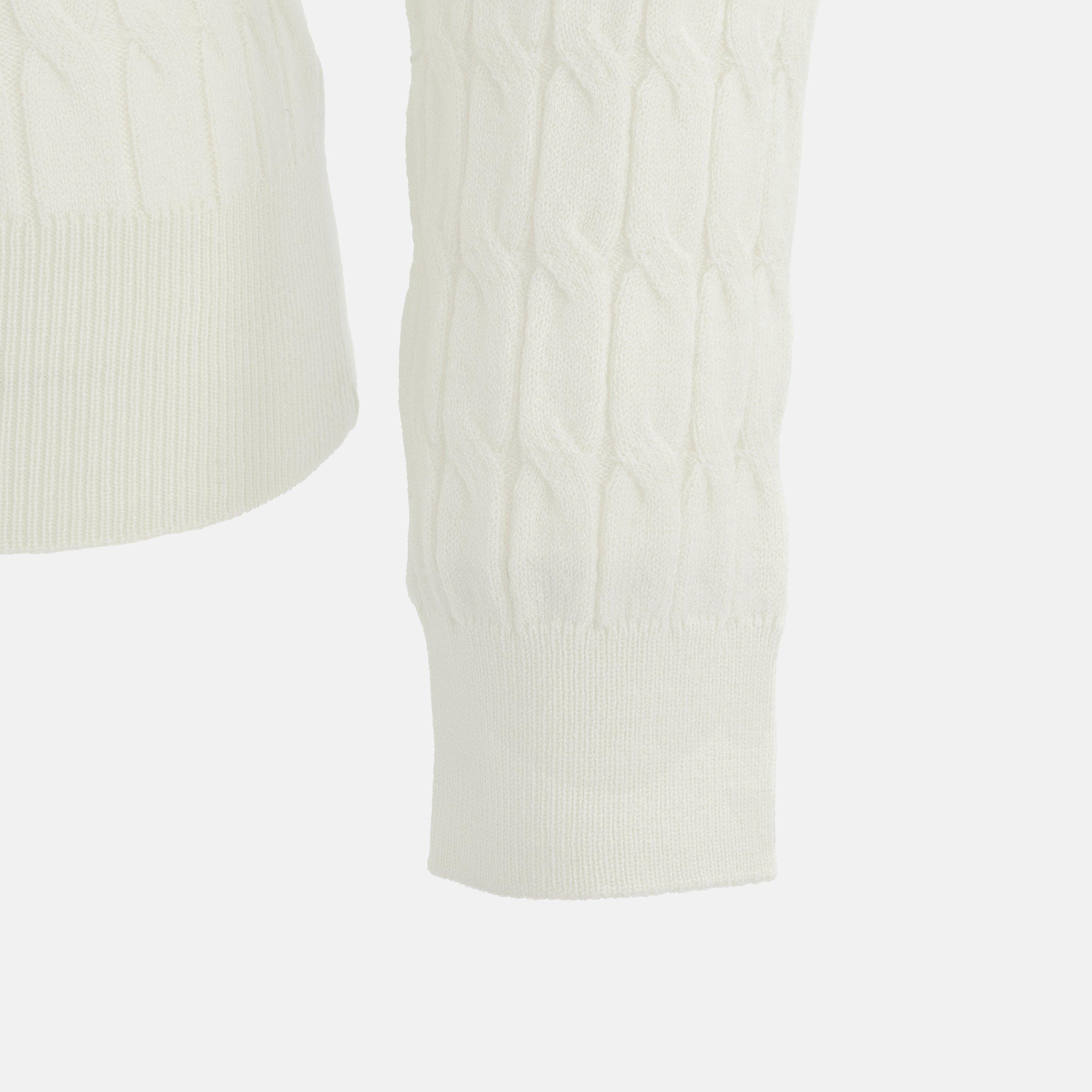 Cream - Miso - Baby Cable Jumper Women - 5