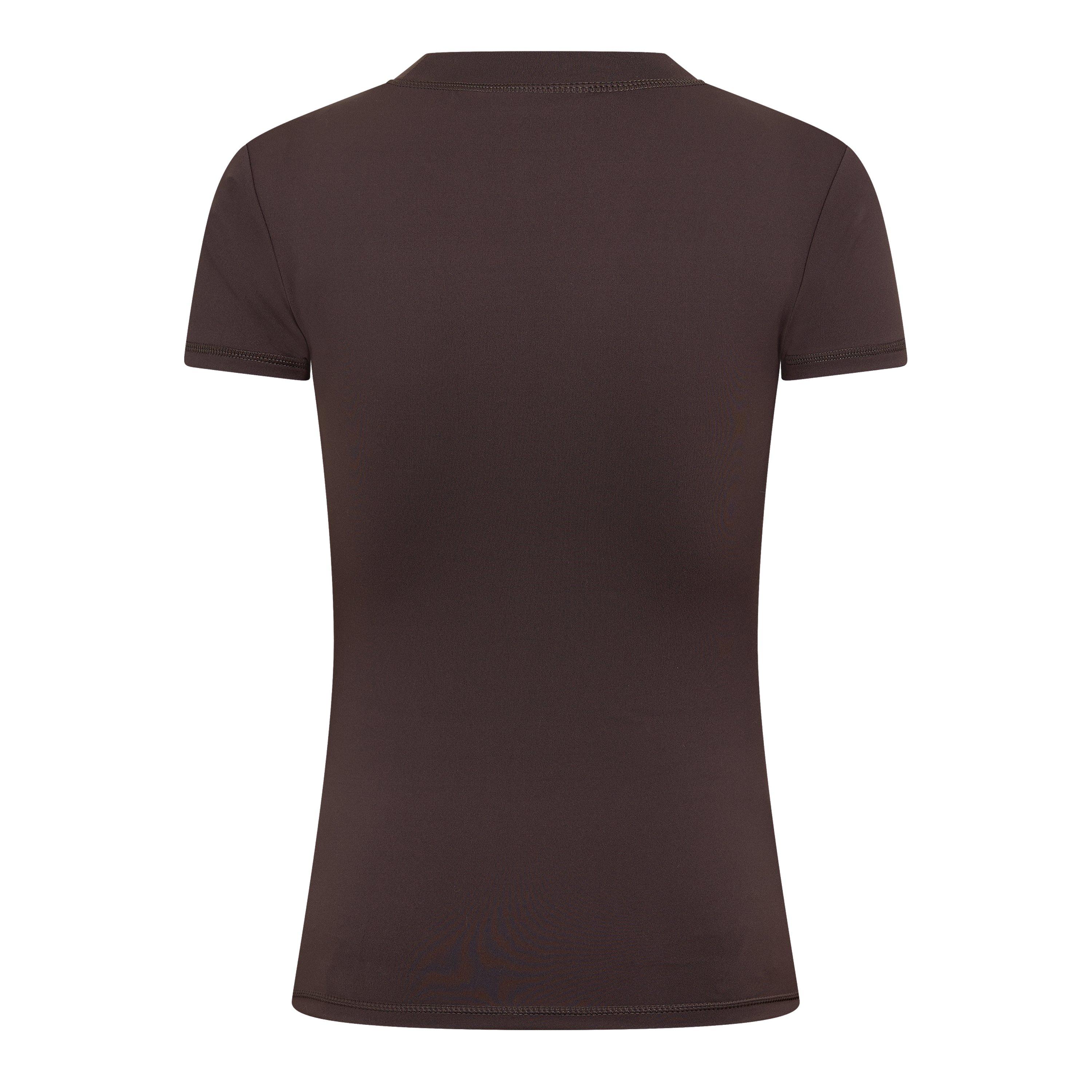 Chocolate - The Couture Club - Womens Sculpting Stretch Emblem Baby T-Shirt - 2