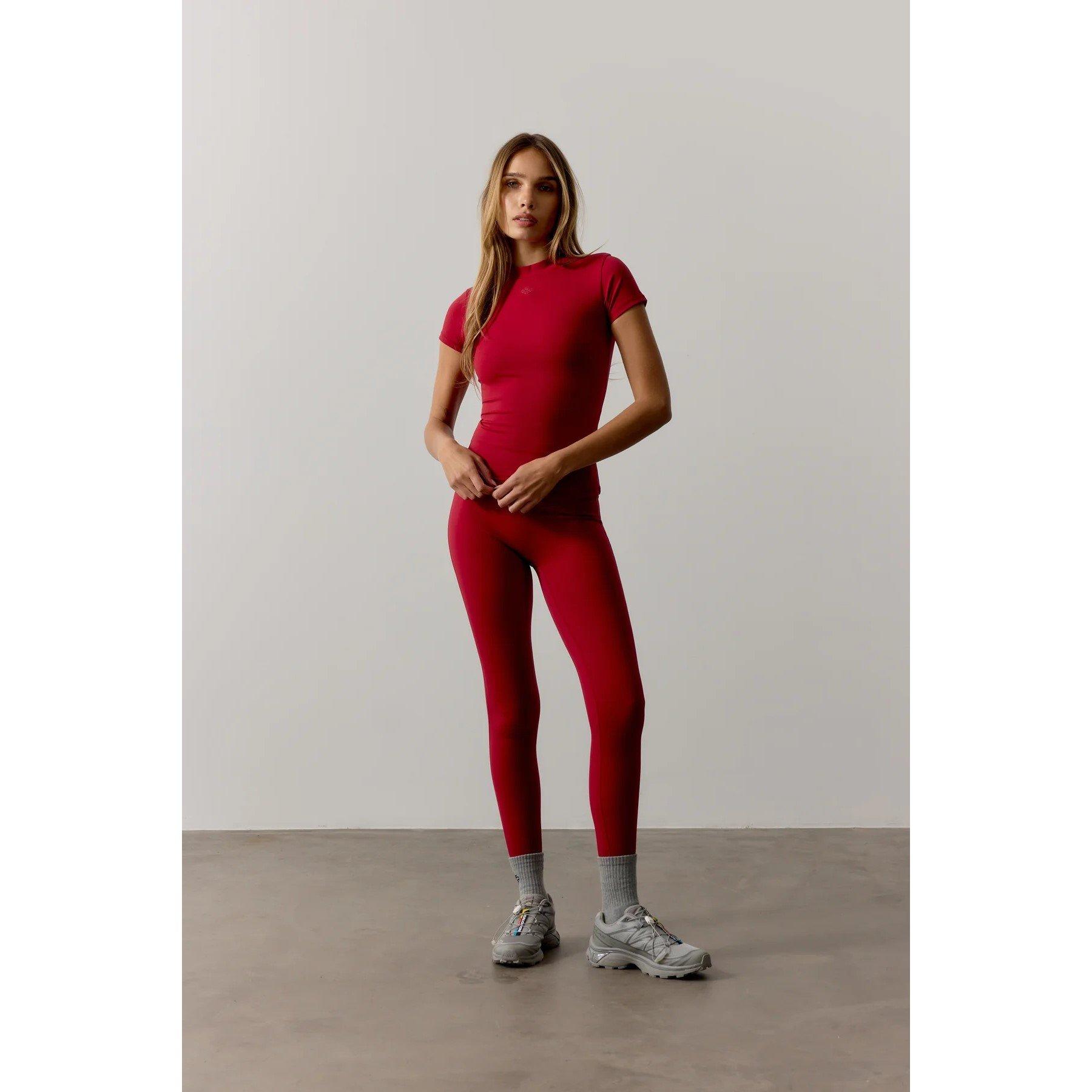 Red - The Couture Club - Womens Sculpting Stretch Emblem Baby T-Shirt - 5