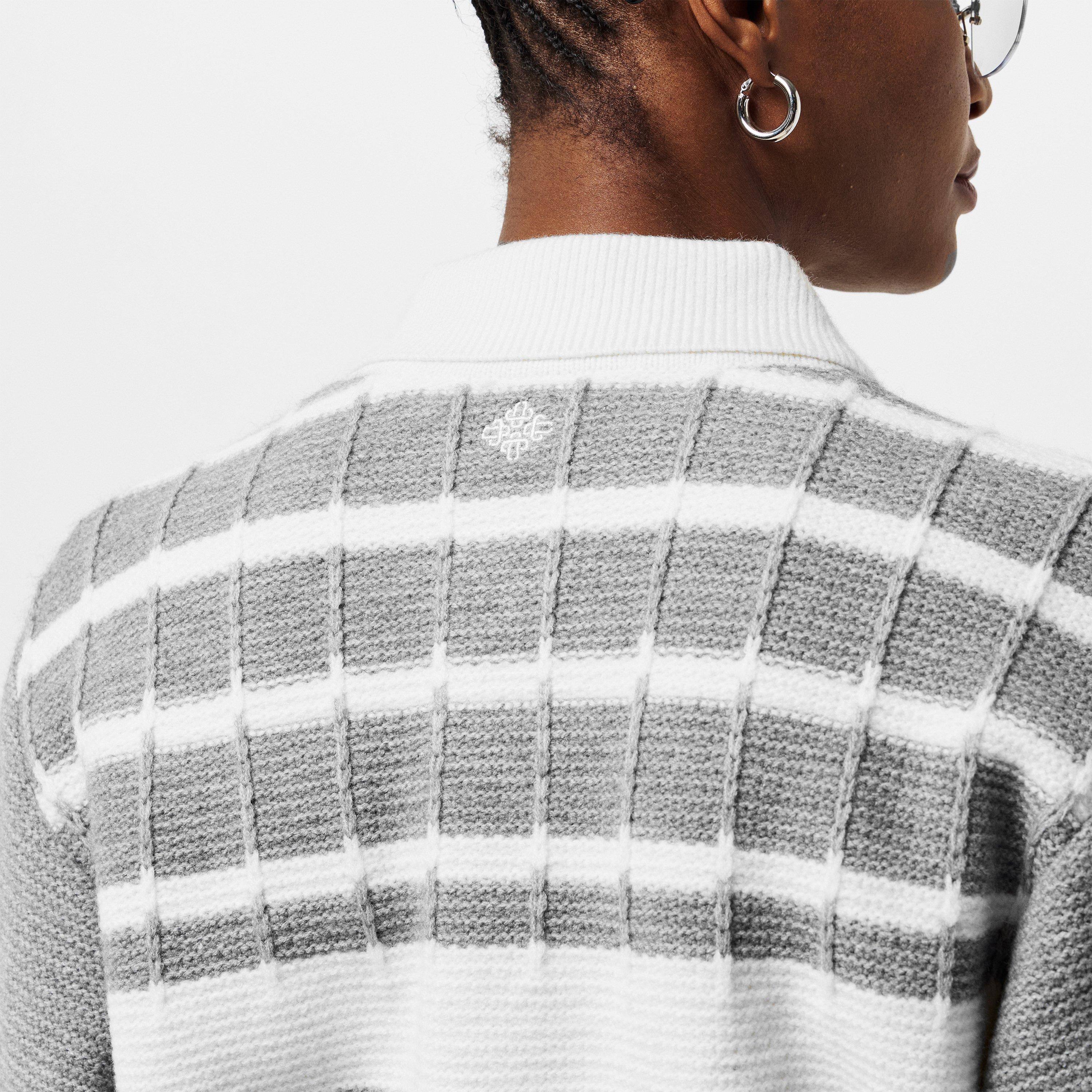 Grey - The Couture Club - Women's Emblem Zipped Crew Neck Jumper - 5