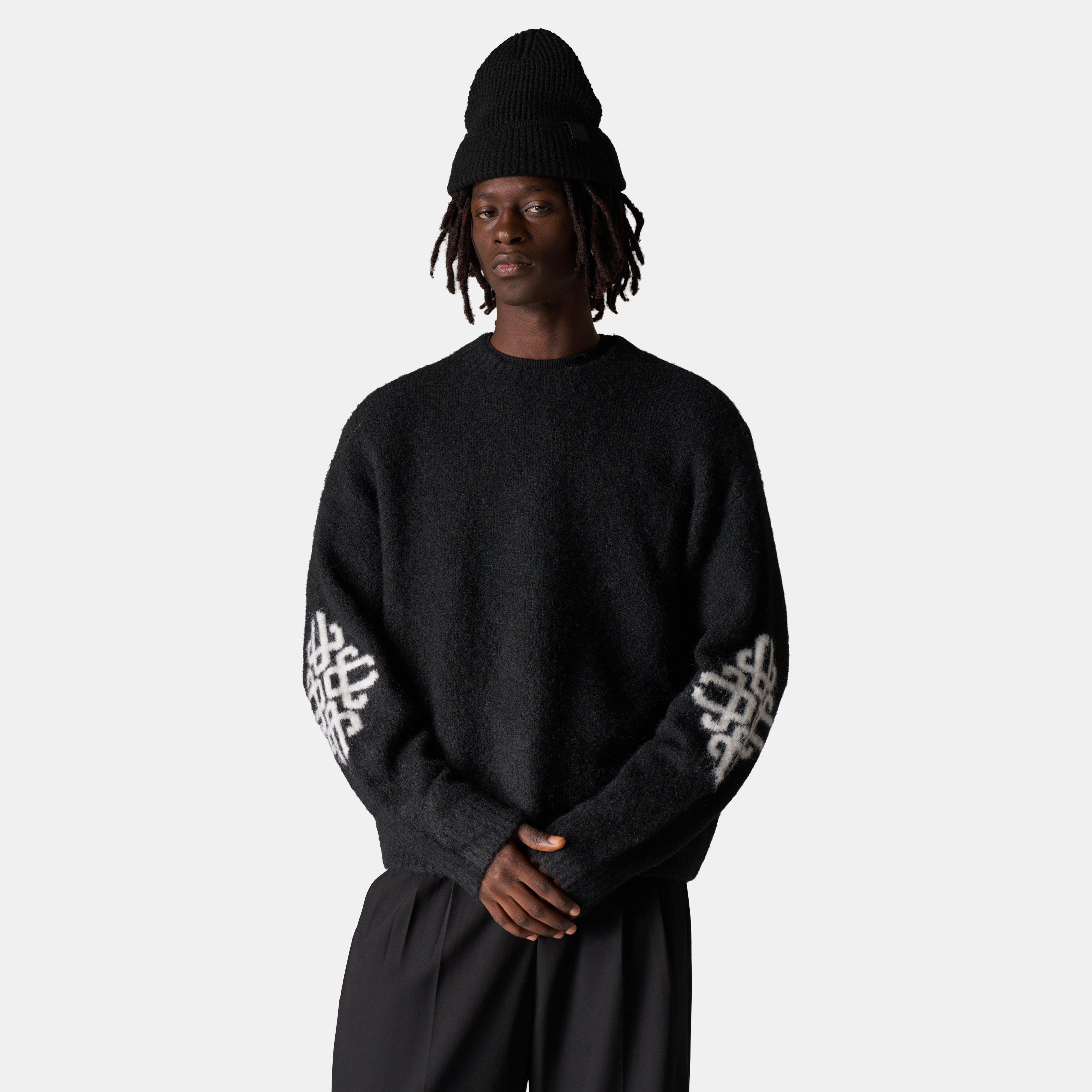 Black - The Couture Club - Mens Brushed Emblem Sweatshirt - 3