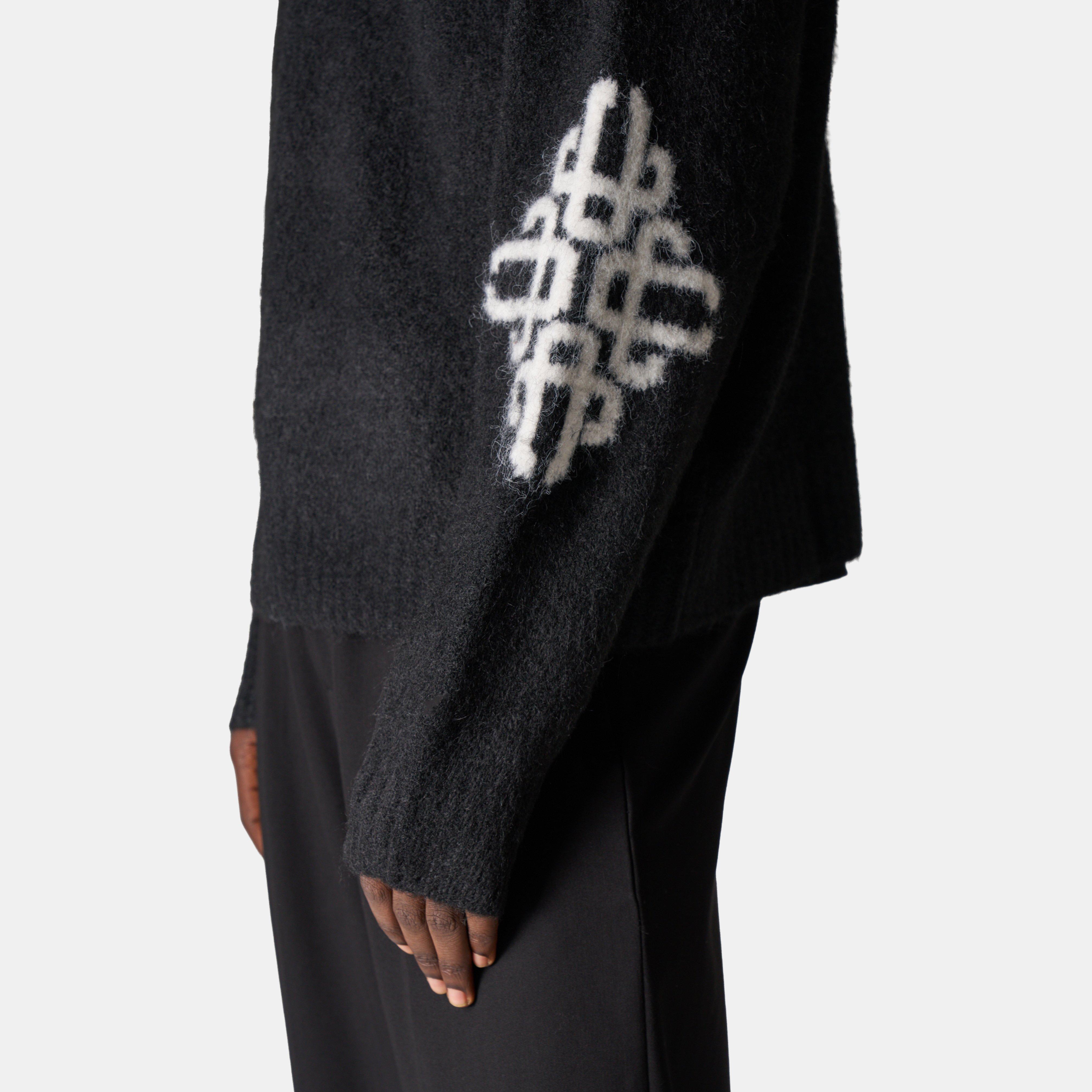 Black - The Couture Club - Mens Brushed Emblem Sweatshirt - 4