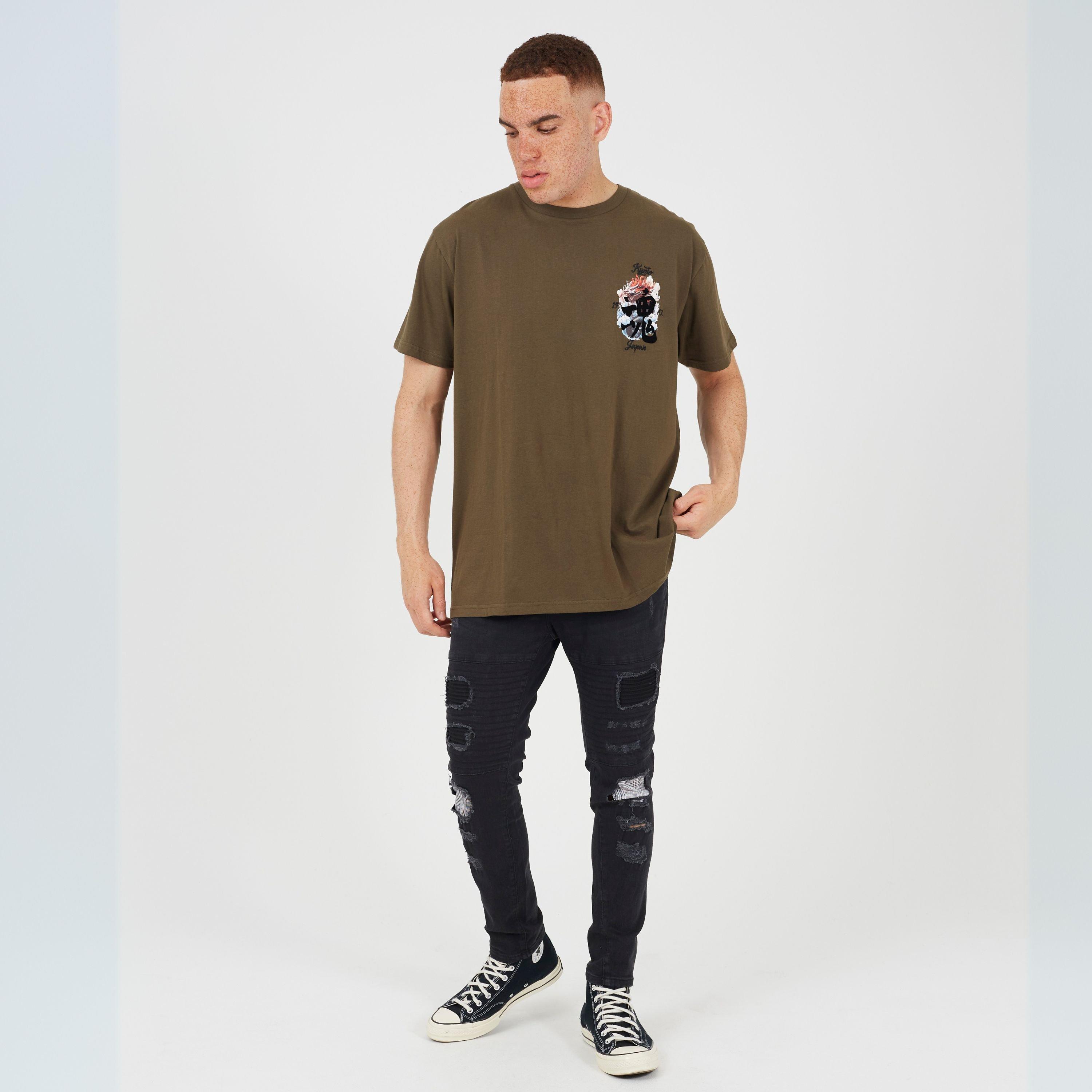 Charcoal - Brave Soul - Wash Biker Jean - 4