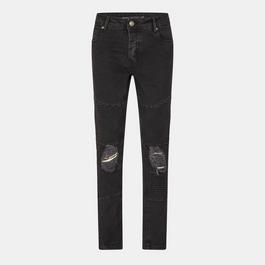 Brave Soul Wash Biker Jeans