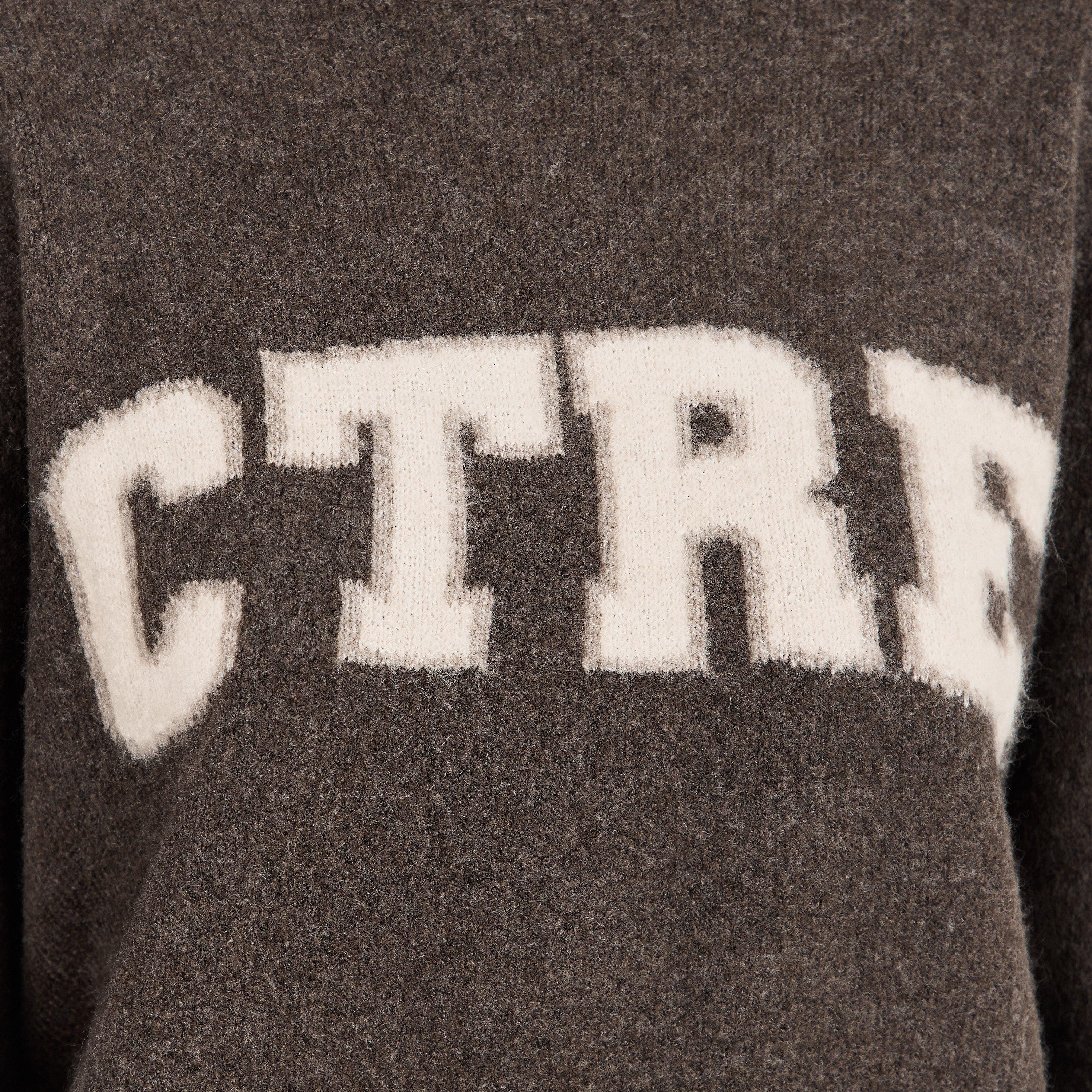 Brown - The Couture Club - Womens Knitted Sweatshirt - 5