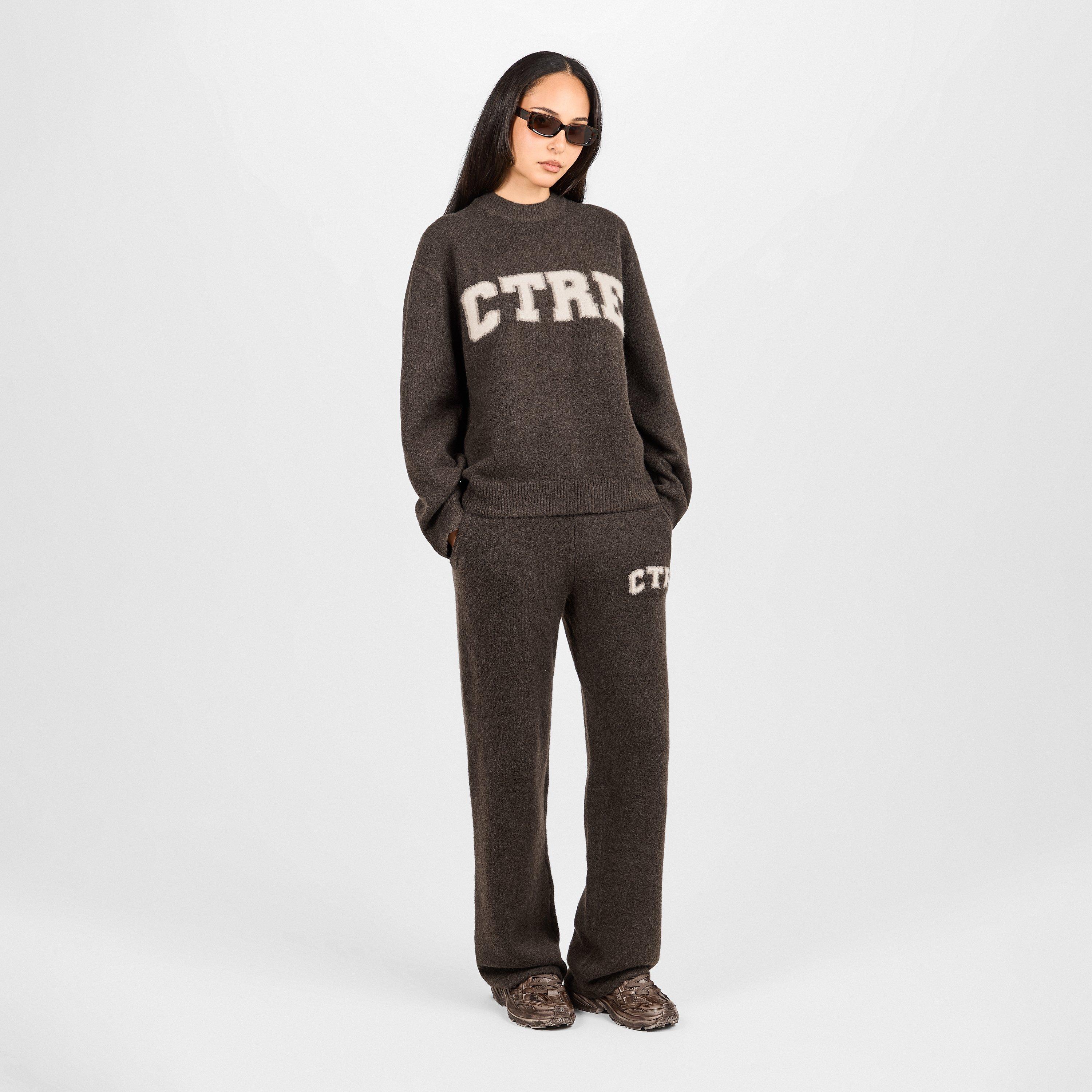 Brown - The Couture Club - Womens Knitted Sweatshirt - 6